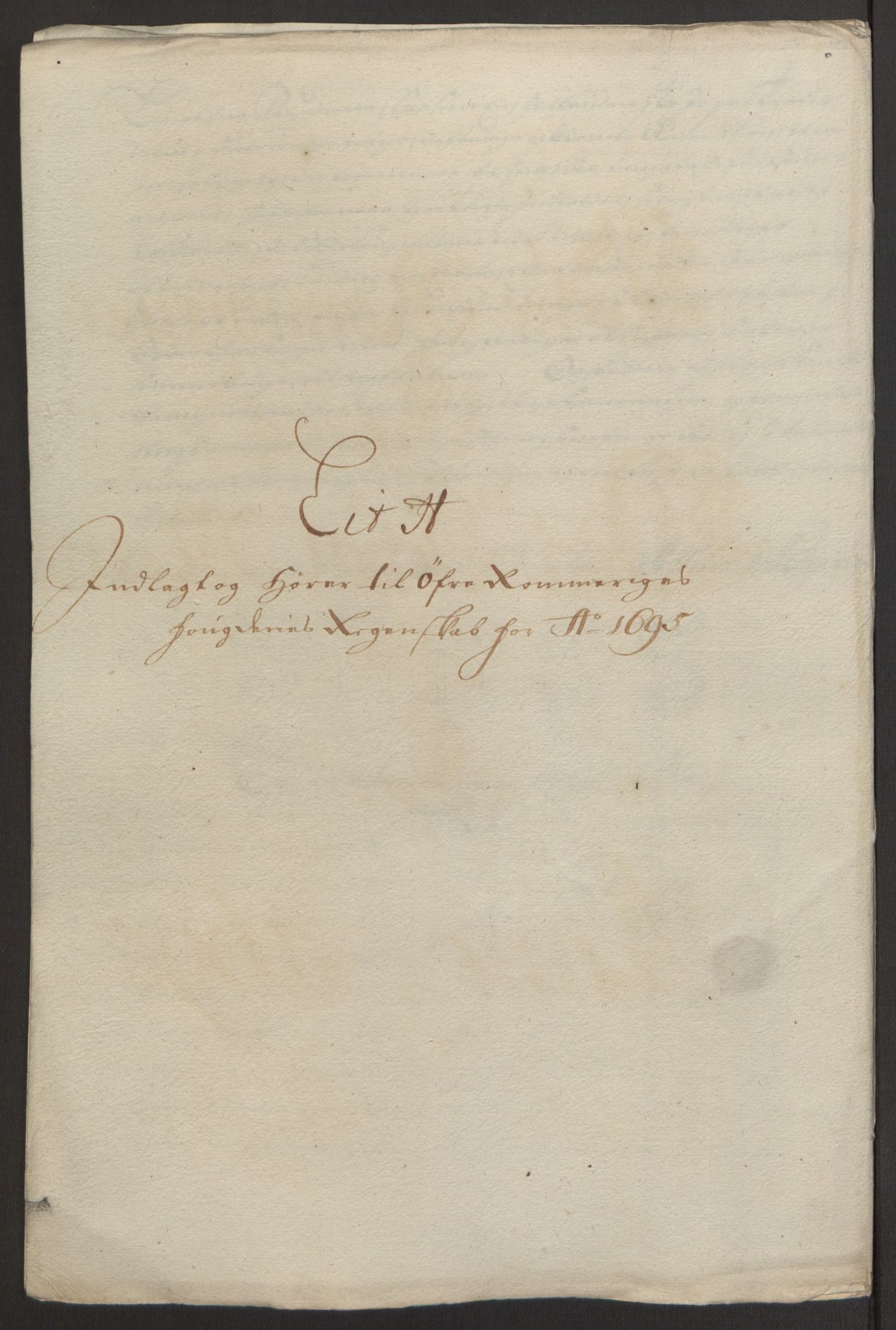 Rentekammeret inntil 1814, Reviderte regnskaper, Fogderegnskap, RA/EA-4092/R12/L0707: Fogderegnskap Øvre Romerike, 1695, p. 219