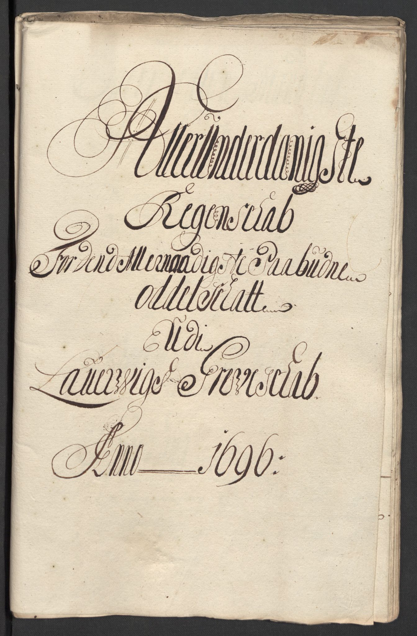 Rentekammeret inntil 1814, Reviderte regnskaper, Fogderegnskap, AV/RA-EA-4092/R33/L1975: Fogderegnskap Larvik grevskap, 1696-1697, p. 20