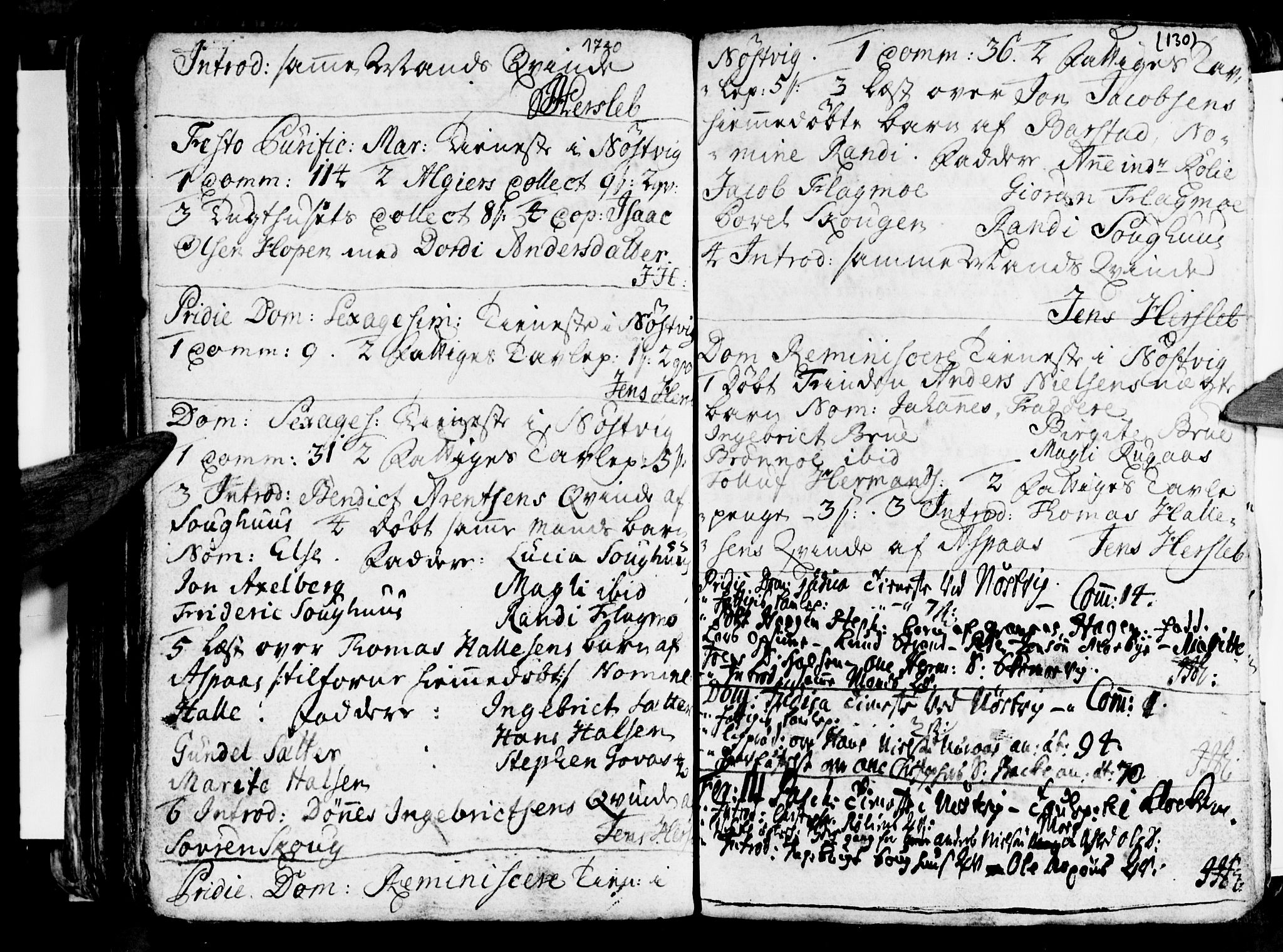 Ministerialprotokoller, klokkerbøker og fødselsregistre - Nordland, AV/SAT-A-1459/814/L0221: Parish register (official) no. 814A02, 1718-1762, p. 130