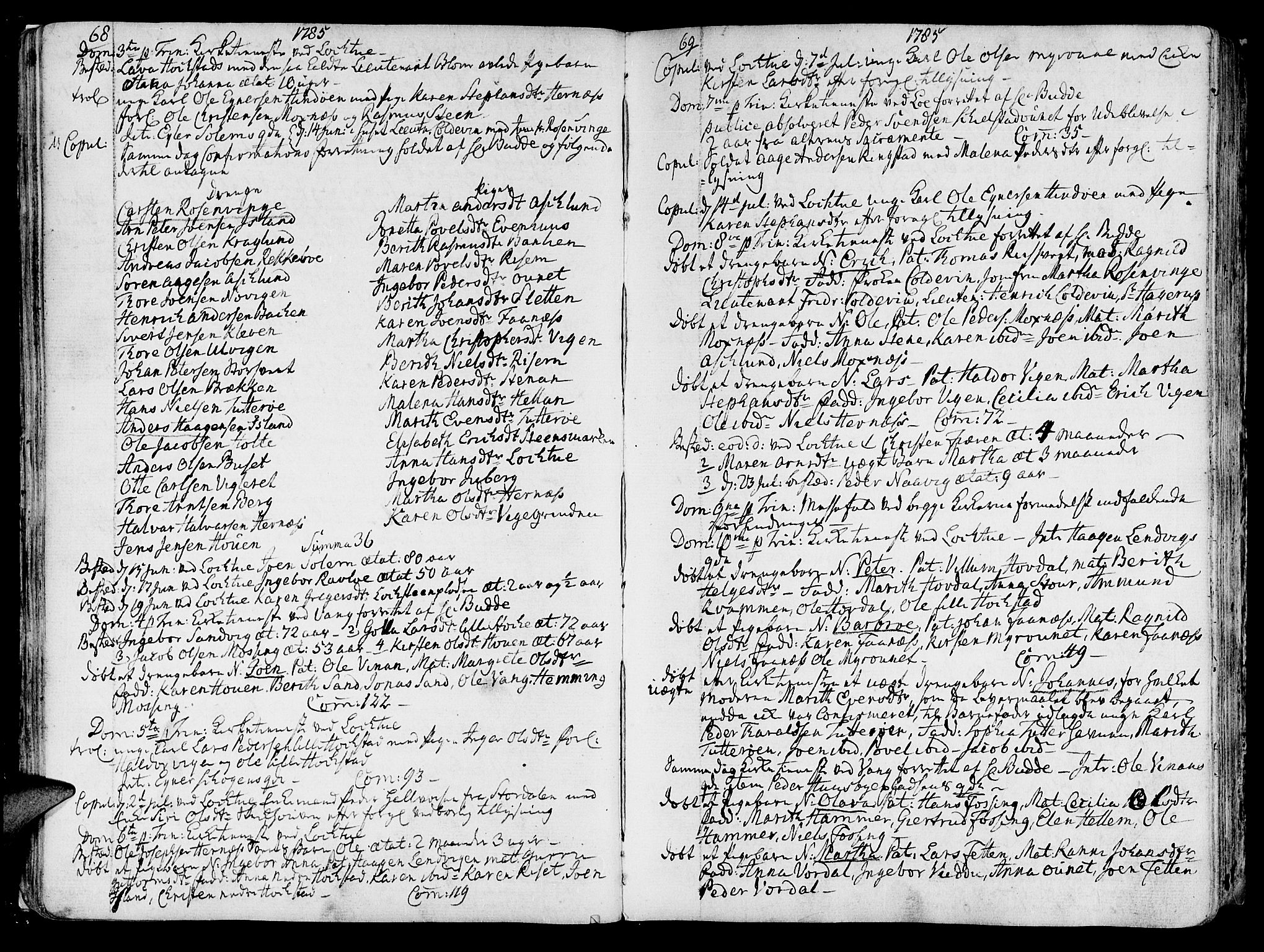 Ministerialprotokoller, klokkerbøker og fødselsregistre - Nord-Trøndelag, AV/SAT-A-1458/713/L0110: Parish register (official) no. 713A02, 1778-1811, p. 68-69