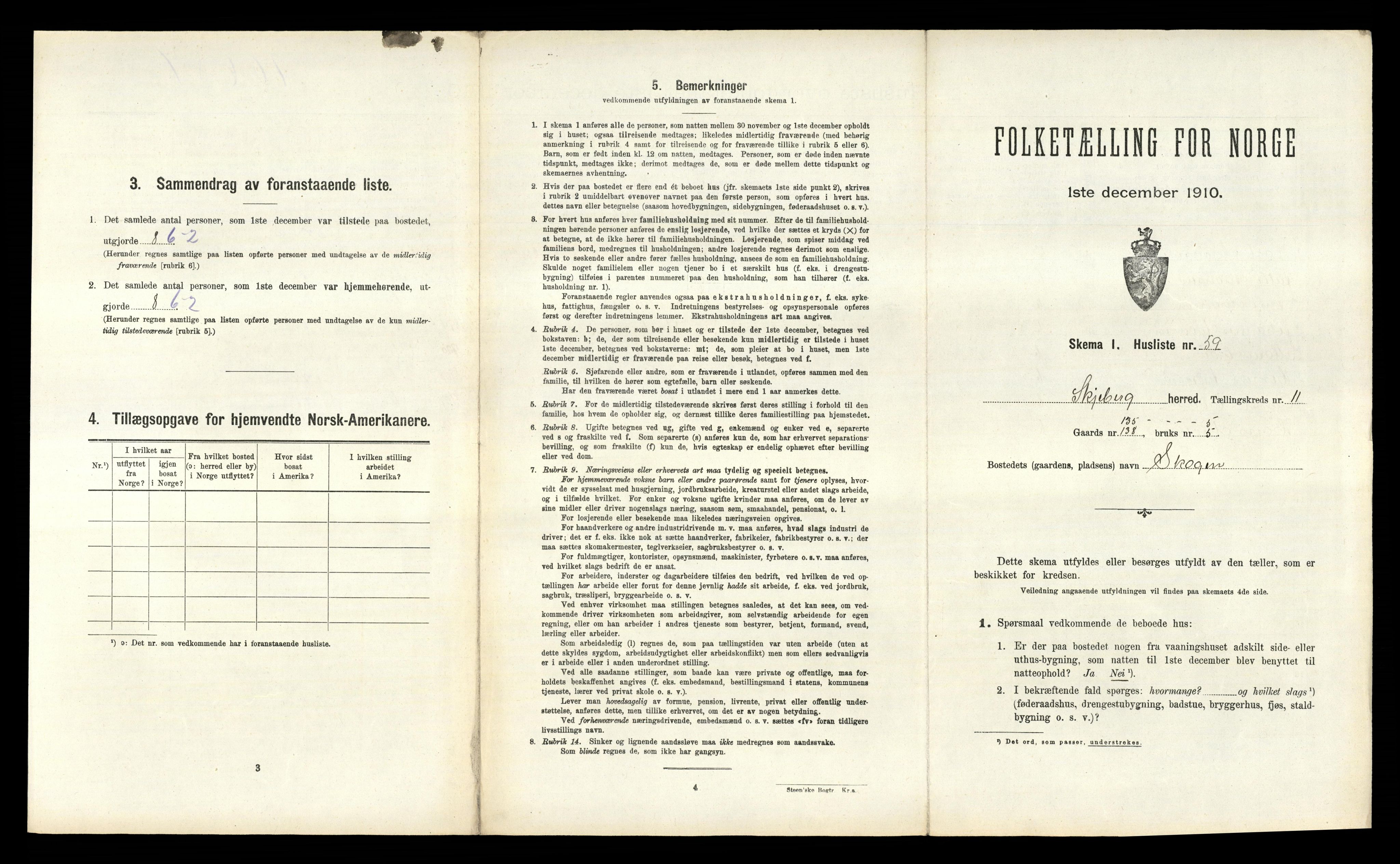 RA, 1910 census for Skjeberg, 1910, p. 1618