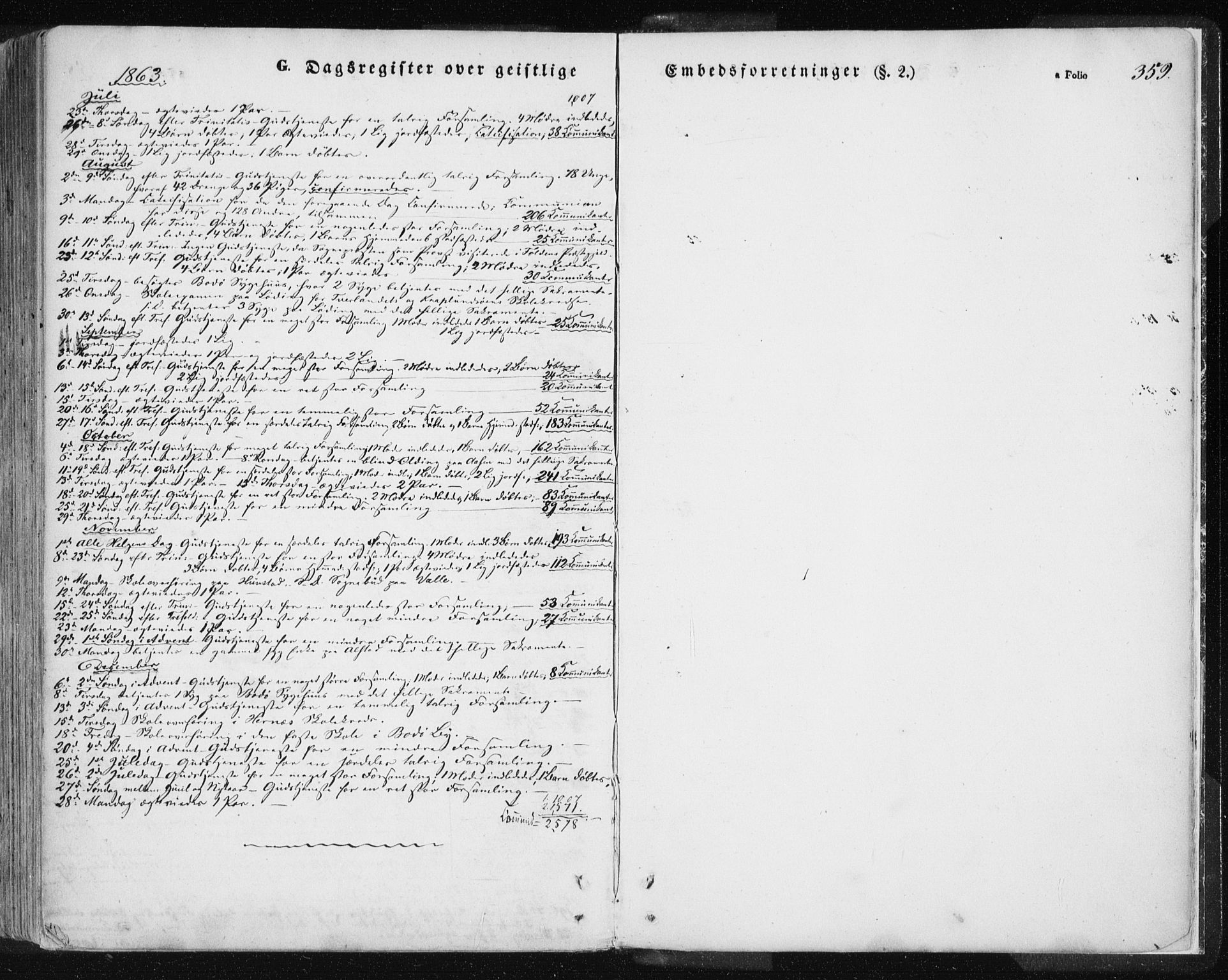 Ministerialprotokoller, klokkerbøker og fødselsregistre - Nordland, SAT/A-1459/801/L0007: Parish register (official) no. 801A07, 1845-1863, p. 359