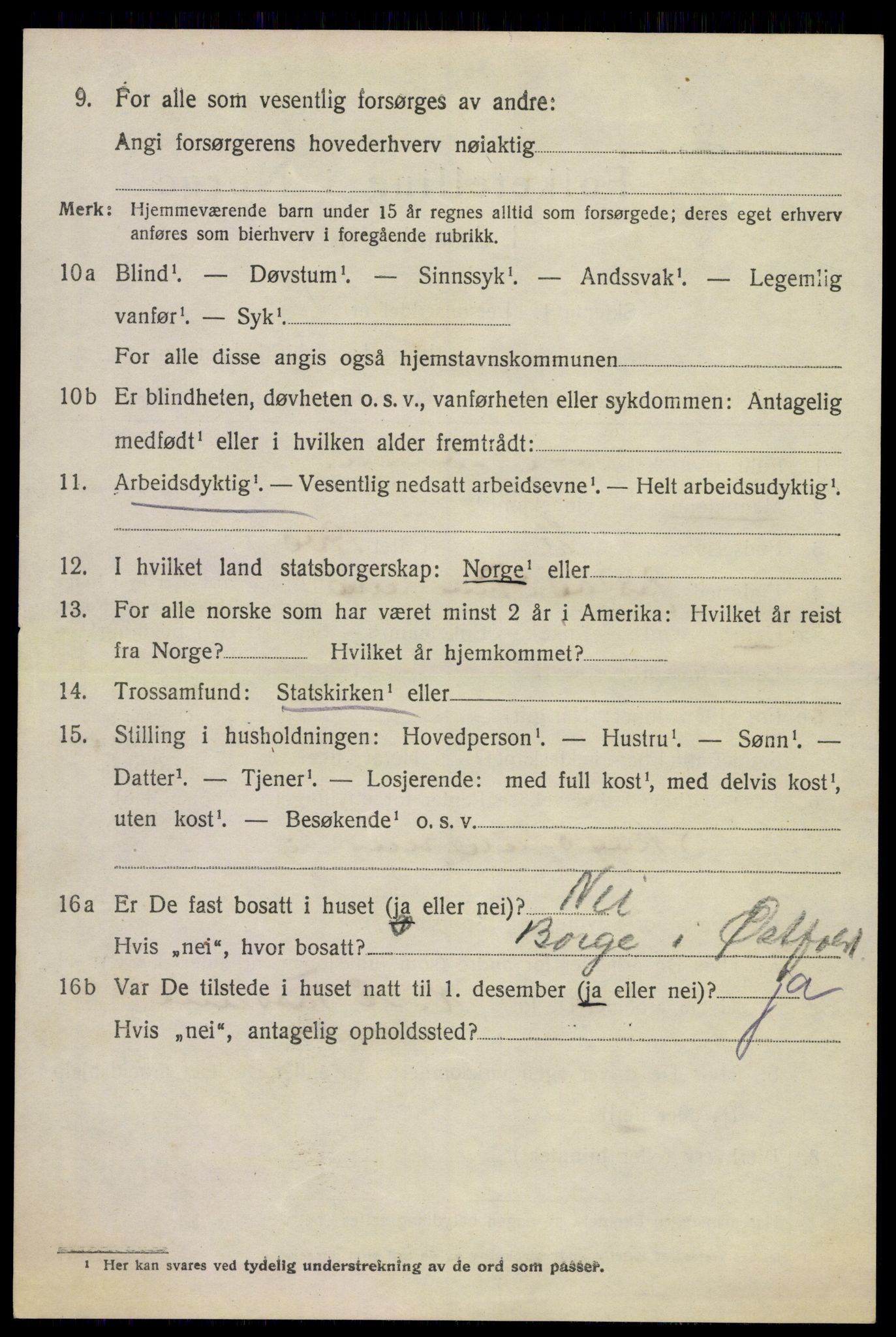 SAKO, 1920 census for Sande, 1920, p. 4047