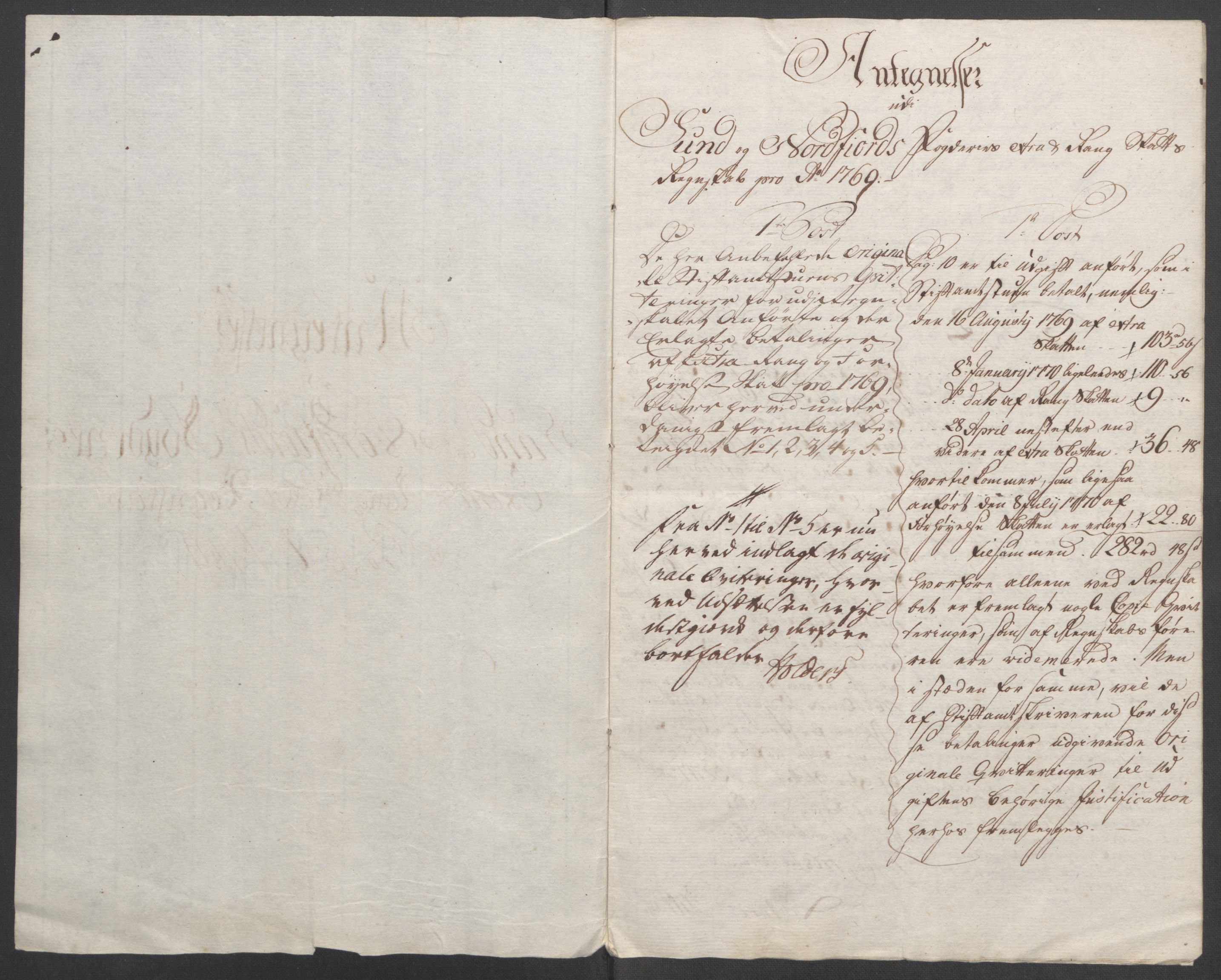 Rentekammeret inntil 1814, Reviderte regnskaper, Fogderegnskap, RA/EA-4092/R53/L3550: Ekstraskatten Sunn- og Nordfjord, 1762-1771, p. 277