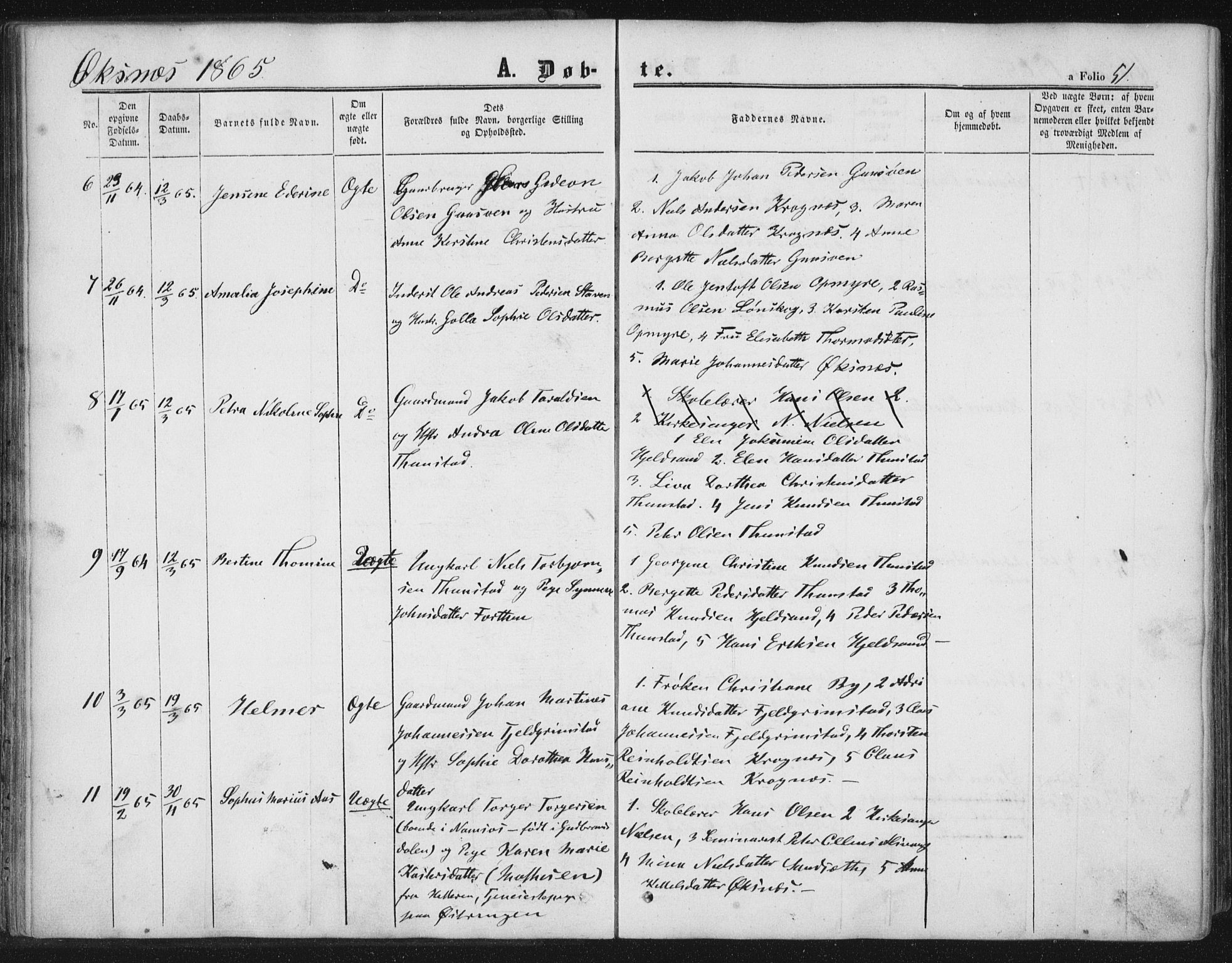Ministerialprotokoller, klokkerbøker og fødselsregistre - Nordland, AV/SAT-A-1459/893/L1333: Parish register (official) no. 893A06, 1858-1866, p. 51