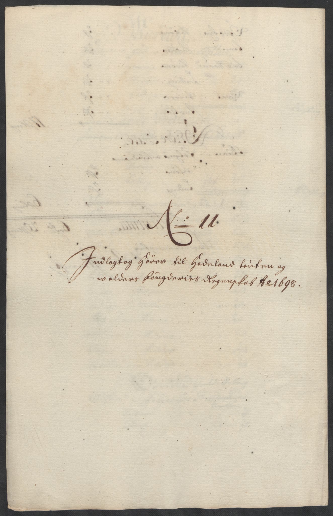 Rentekammeret inntil 1814, Reviderte regnskaper, Fogderegnskap, RA/EA-4092/R18/L1296: Fogderegnskap Hadeland, Toten og Valdres, 1698, p. 211