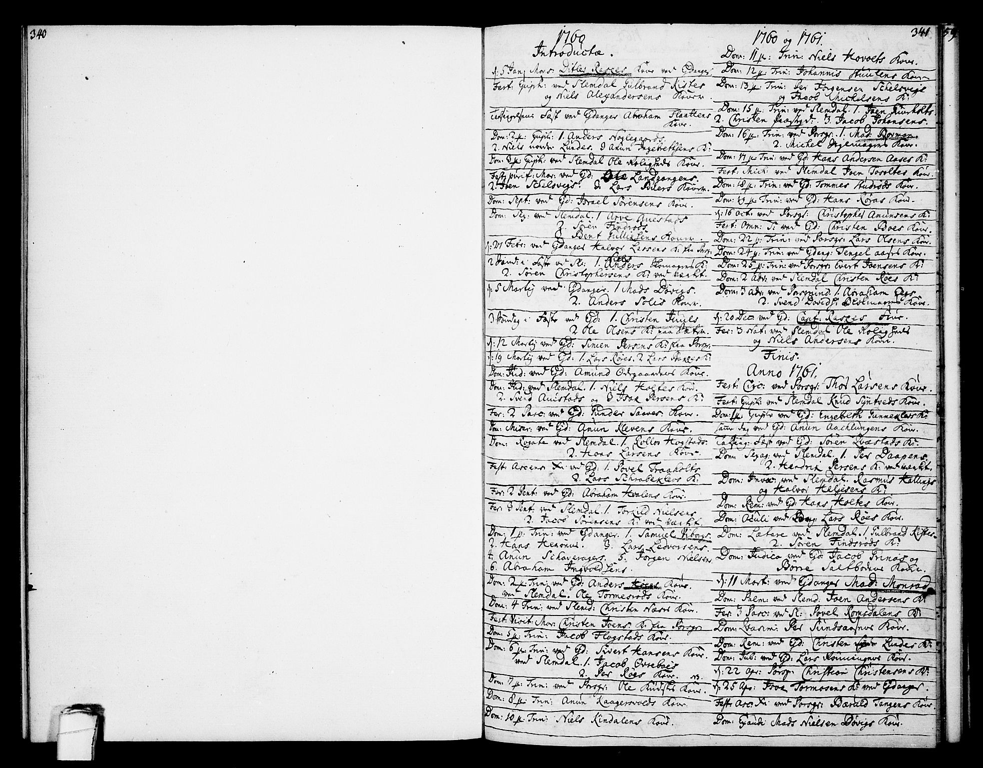 Eidanger kirkebøker, SAKO/A-261/F/Fa/L0005: Parish register (official) no. 5, 1760-1764, p. 340-341