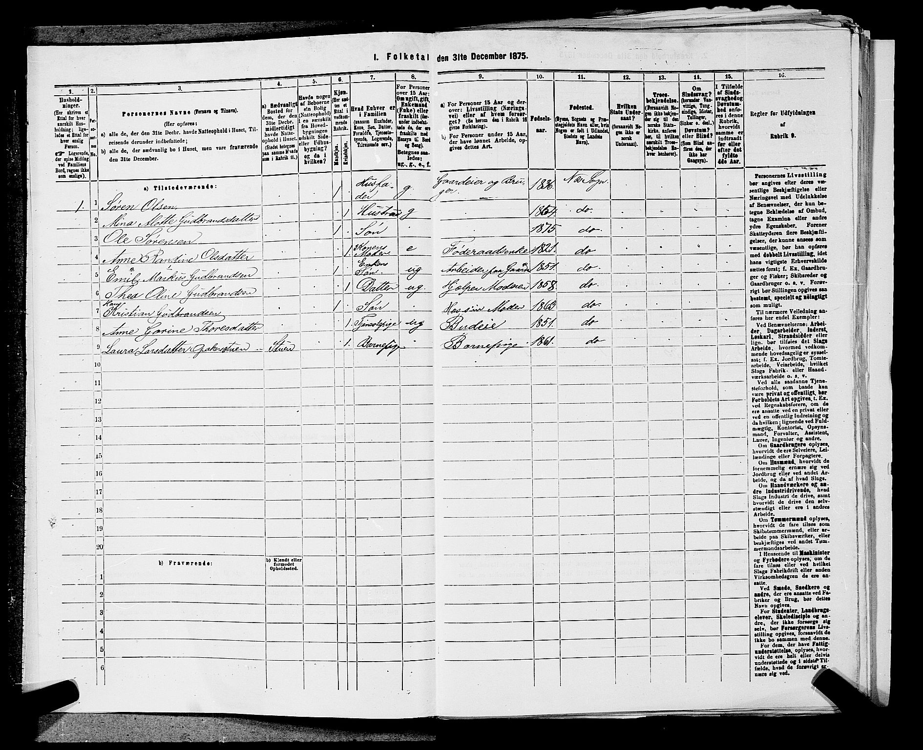 RA, 1875 census for 0236P Nes, 1875, p. 1502