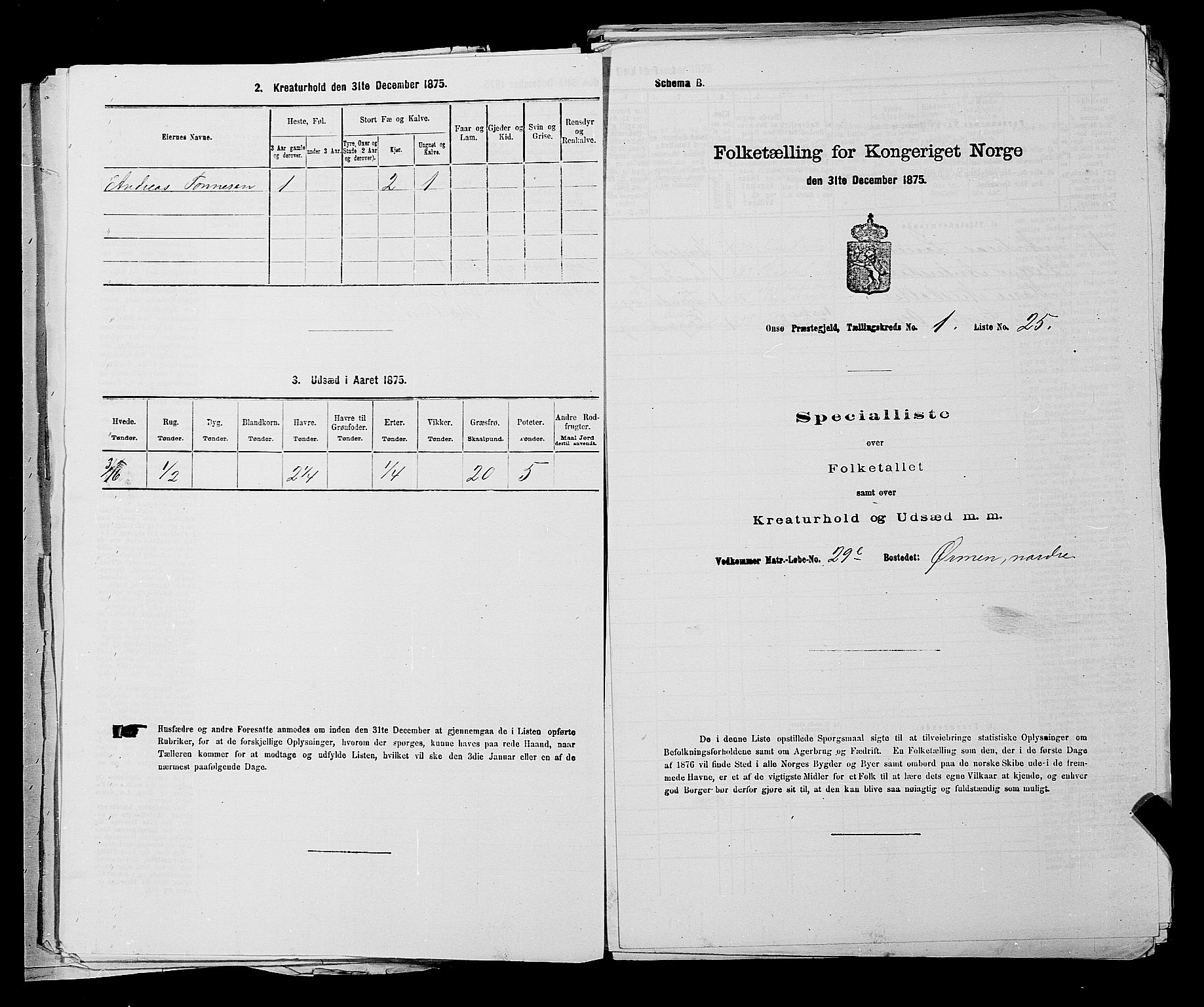 RA, 1875 census for 0134P Onsøy, 1875, p. 52