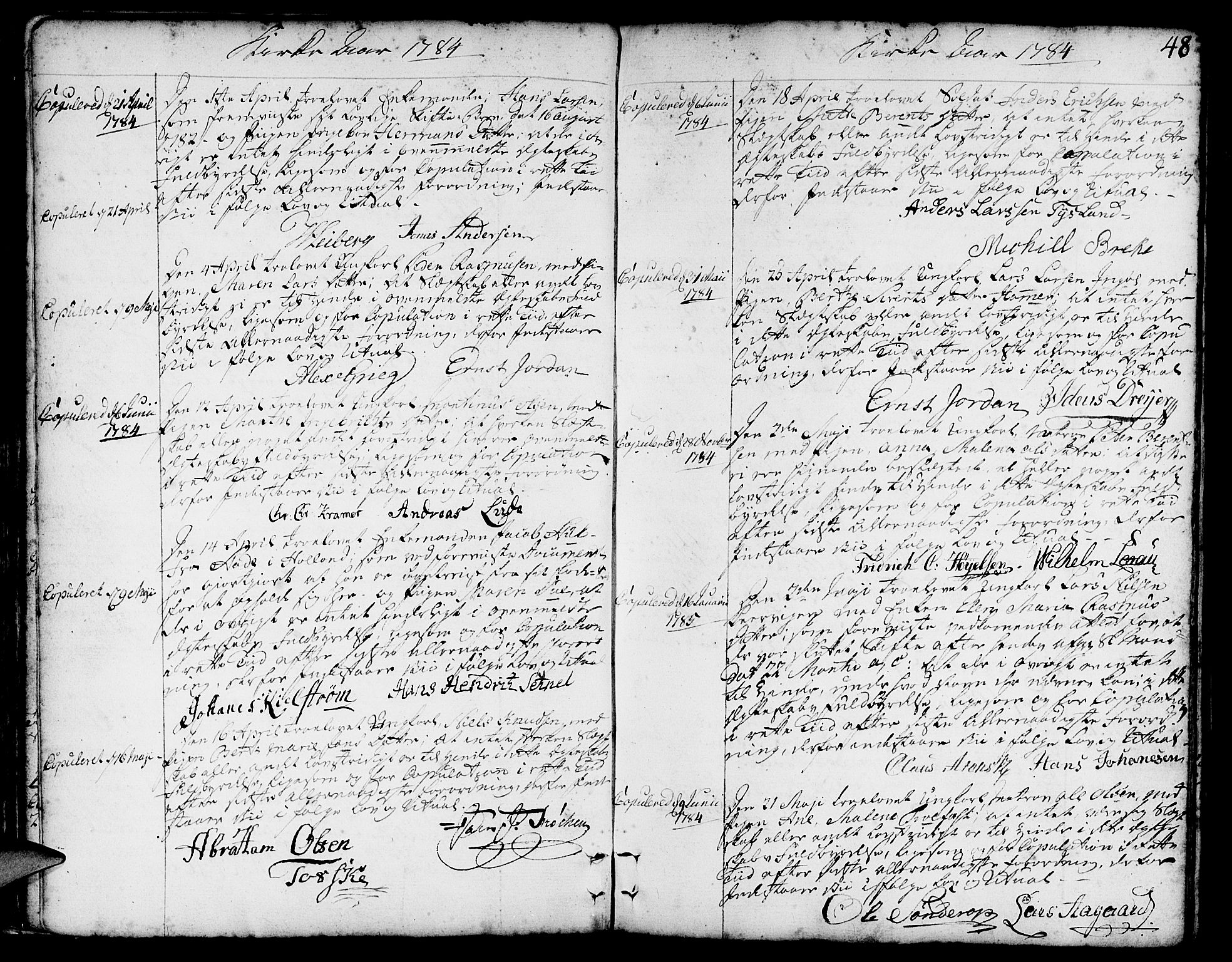 Nykirken Sokneprestembete, AV/SAB-A-77101/H/Haa/L0008: Parish register (official) no. A 8, 1776-1814, p. 48