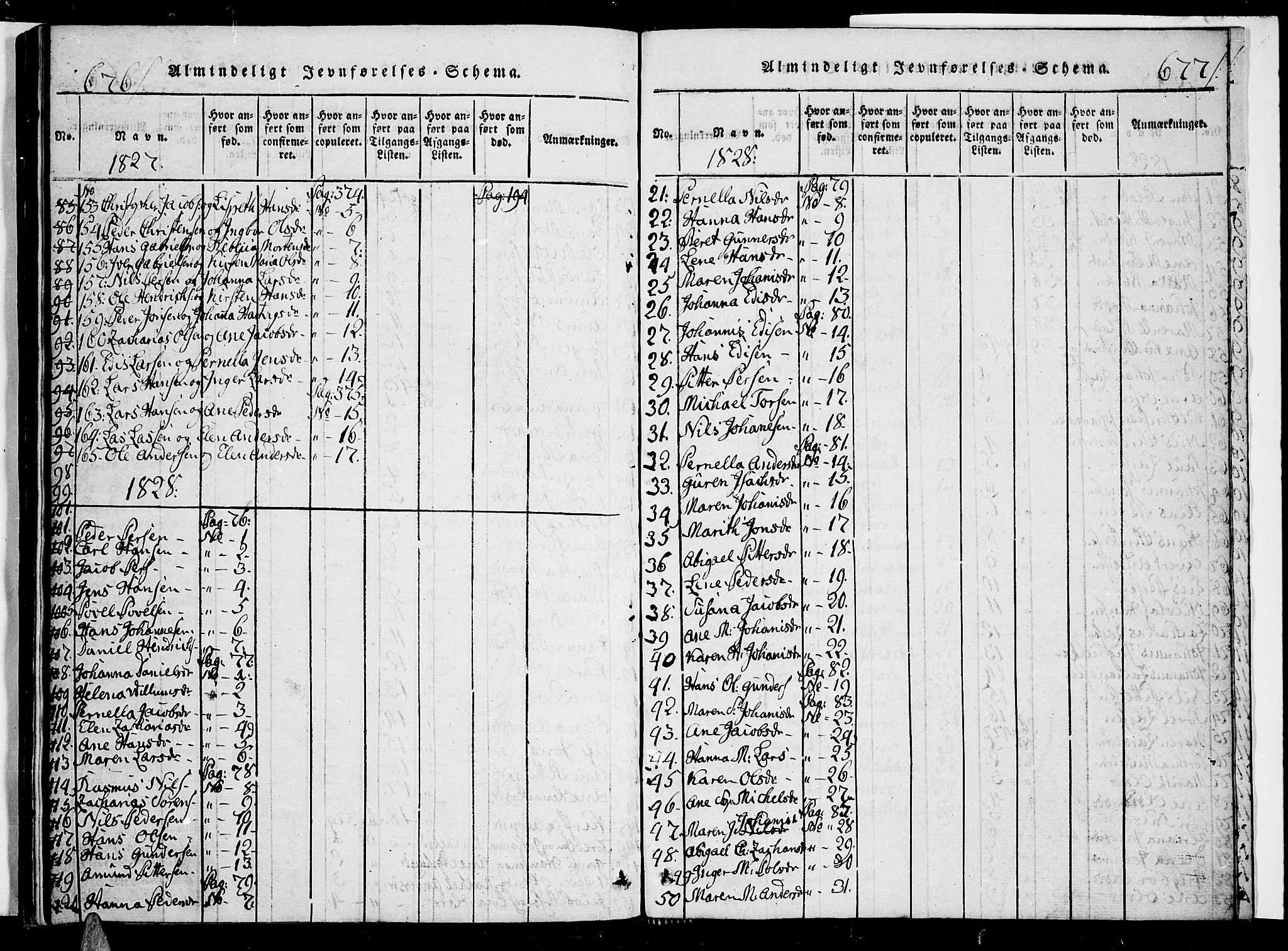 Ministerialprotokoller, klokkerbøker og fødselsregistre - Nordland, AV/SAT-A-1459/853/L0768: Parish register (official) no. 853A07, 1821-1836, p. 676-677