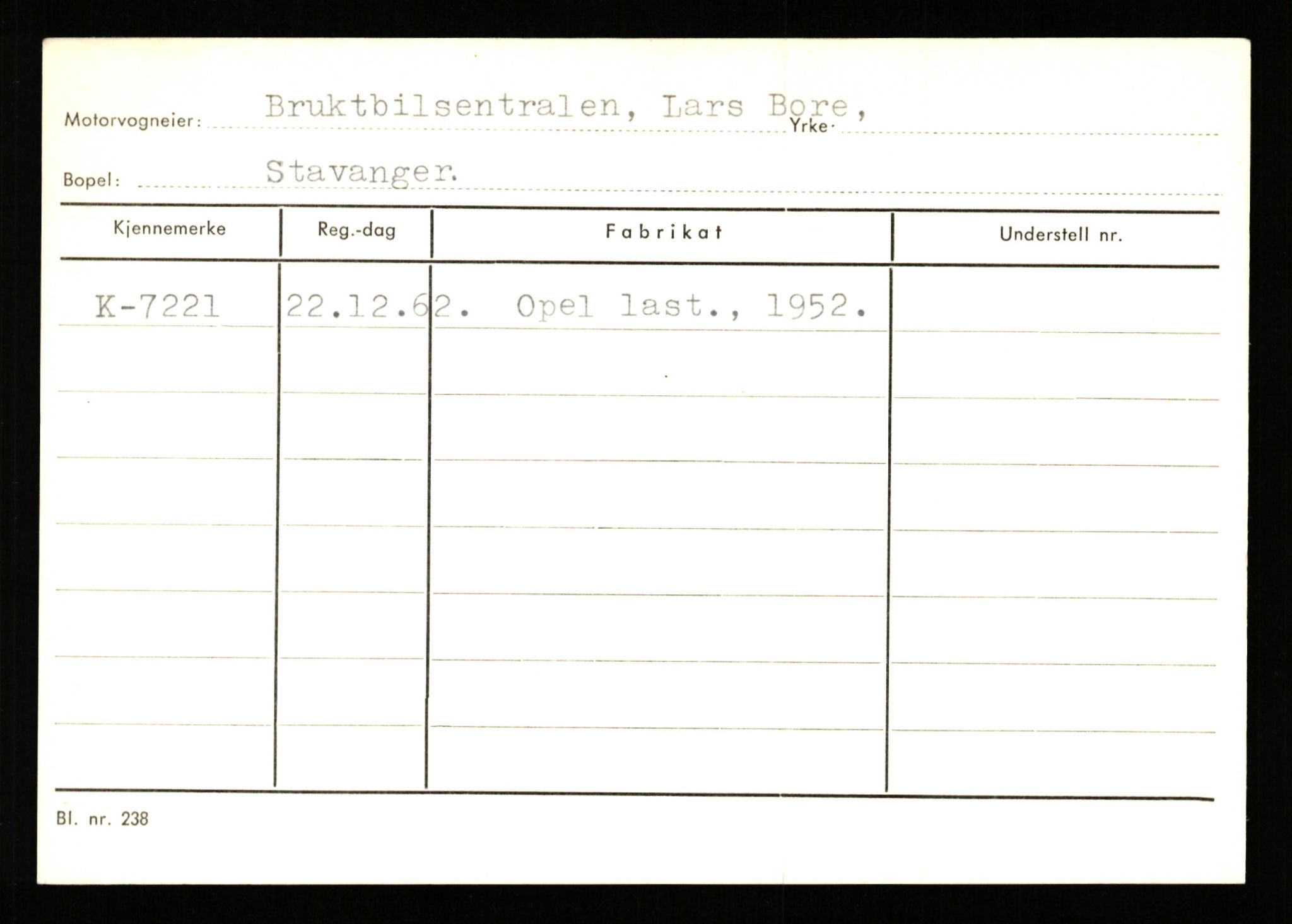 Stavanger trafikkstasjon, SAST/A-101942/0/G/L0002: Registreringsnummer: 5791 - 10405, 1930-1971, p. 691