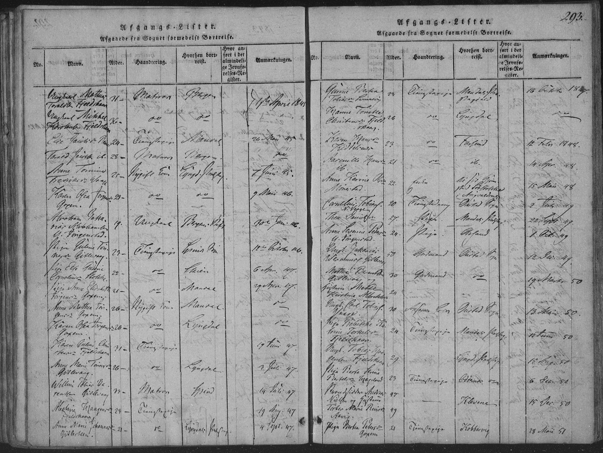 Sør-Audnedal sokneprestkontor, SAK/1111-0039/F/Fa/Faa/L0001: Parish register (official) no. A 1, 1816-1848, p. 293