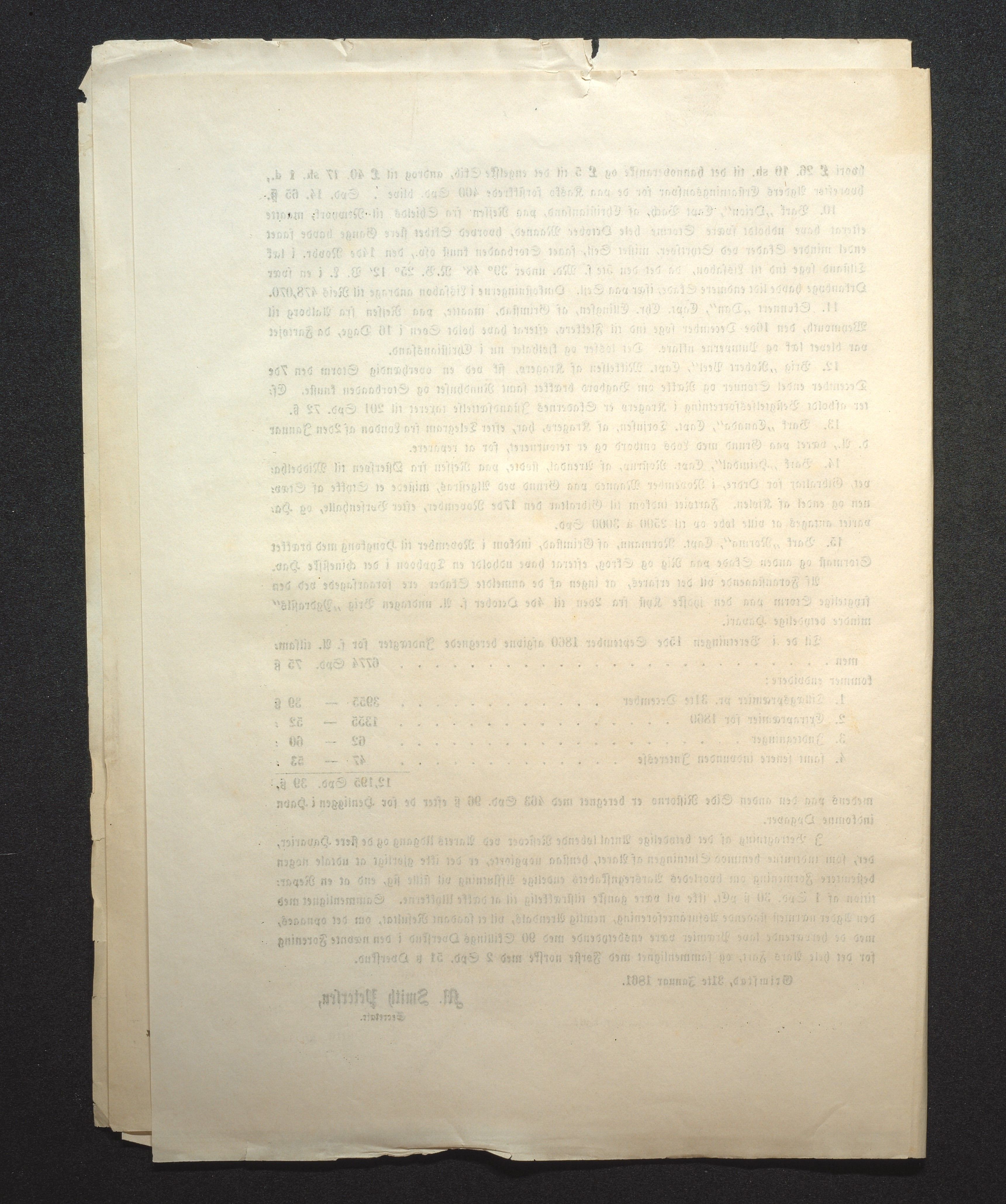 Agders Gjensidige Assuranceforening, AAKS/PA-1718/05/L0001: Regnskap, seilavdeling, pakkesak, 1855-1880