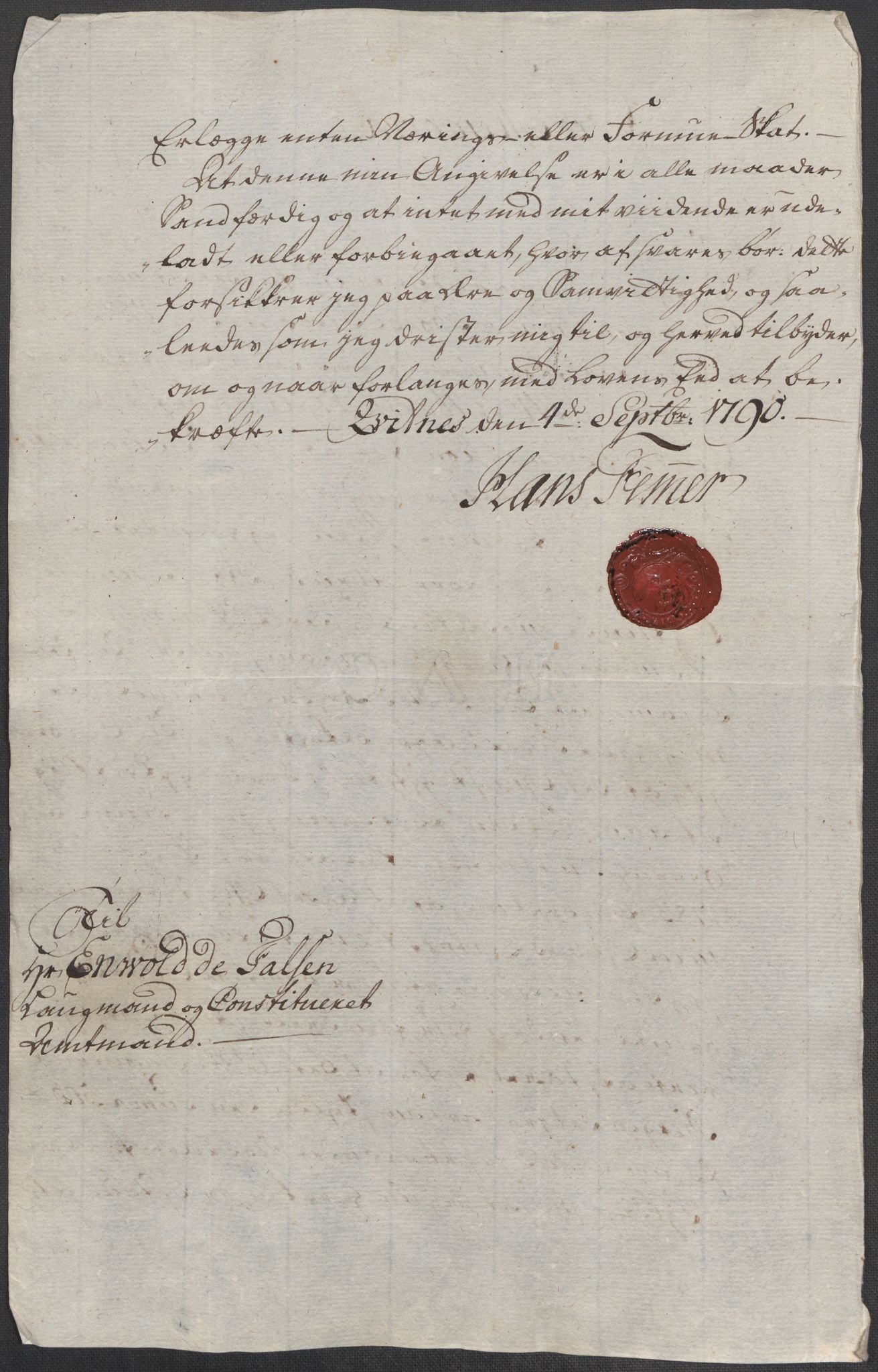 Rentekammeret inntil 1814, Reviderte regnskaper, Mindre regnskaper, AV/RA-EA-4068/Rf/Rfe/L0055: Vesterålen, Andenes og Lofoten fogderi, 1789, p. 106