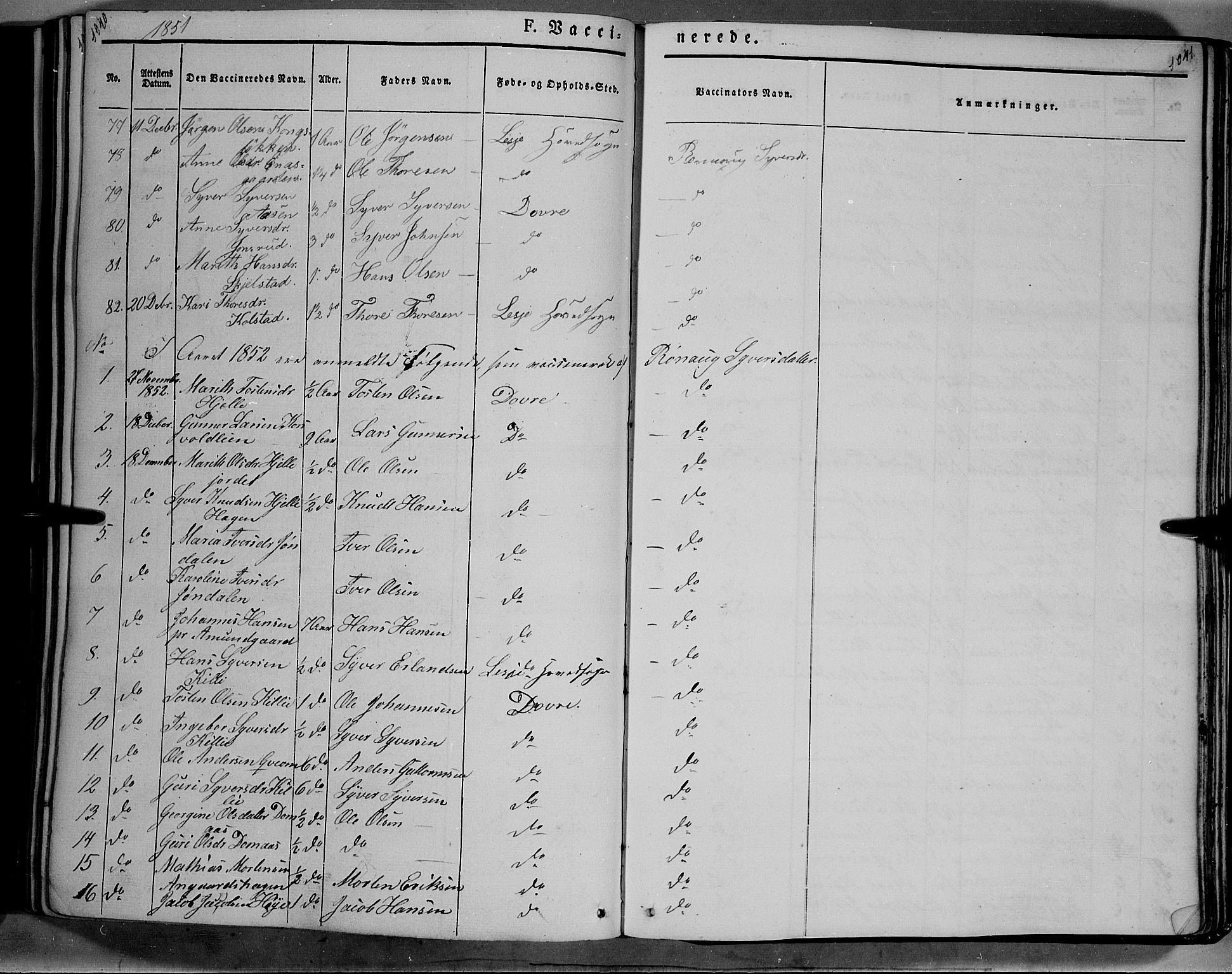 Lesja prestekontor, SAH/PREST-068/H/Ha/Haa/L0006: Parish register (official) no. 6B, 1843-1854, p. 1040-1041