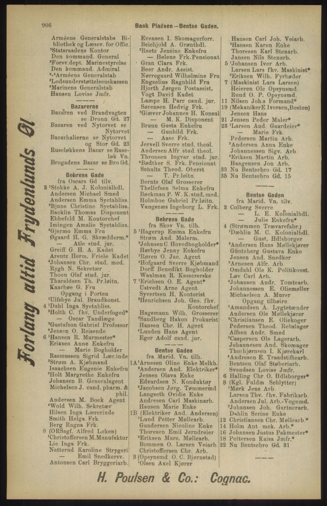 Kristiania/Oslo adressebok, PUBL/-, 1904, p. 906