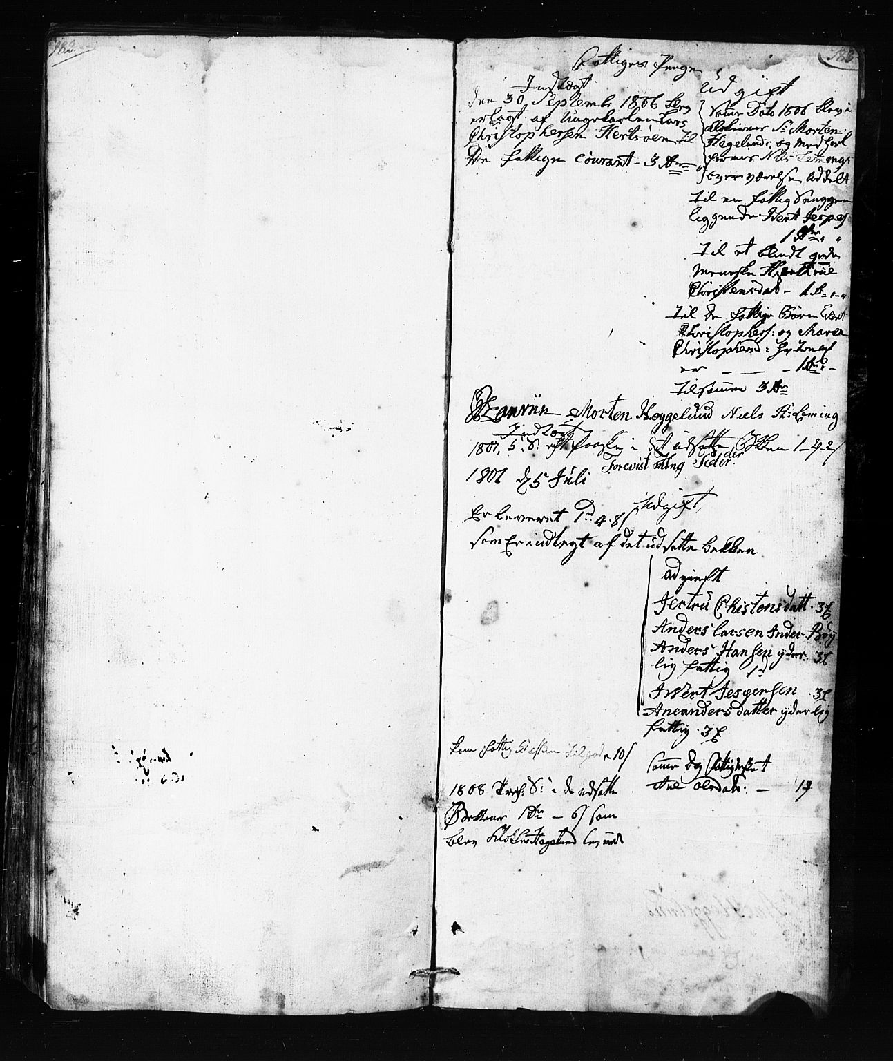 Karlsøy sokneprestembete, SATØ/S-1299/H/Ha/Haa/L0008kirke: Parish register (official) no. 8, 1805-1838, p. 182-183