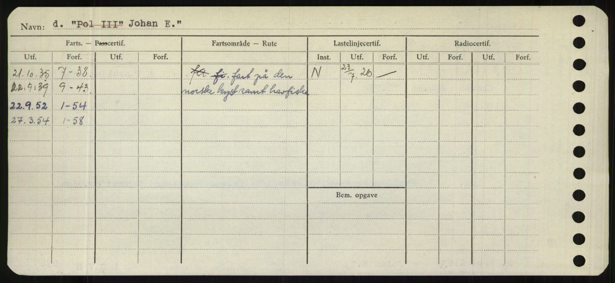 Sjøfartsdirektoratet med forløpere, Skipsmålingen, AV/RA-S-1627/H/Hb/L0003: Fartøy, I-N, p. 56