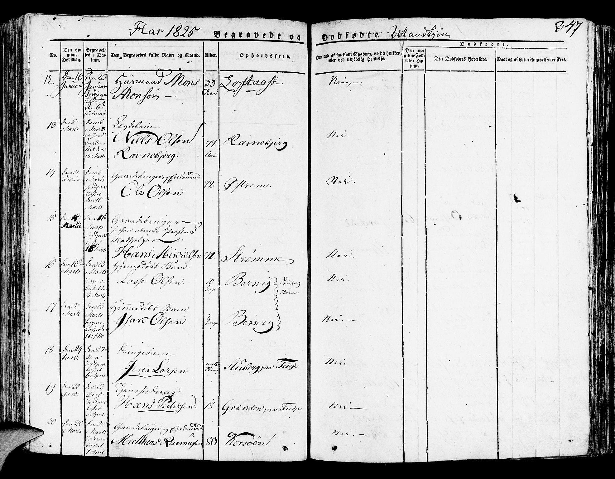 Lindås Sokneprestembete, SAB/A-76701/H/Haa: Parish register (official) no. A 8, 1823-1836, p. 347
