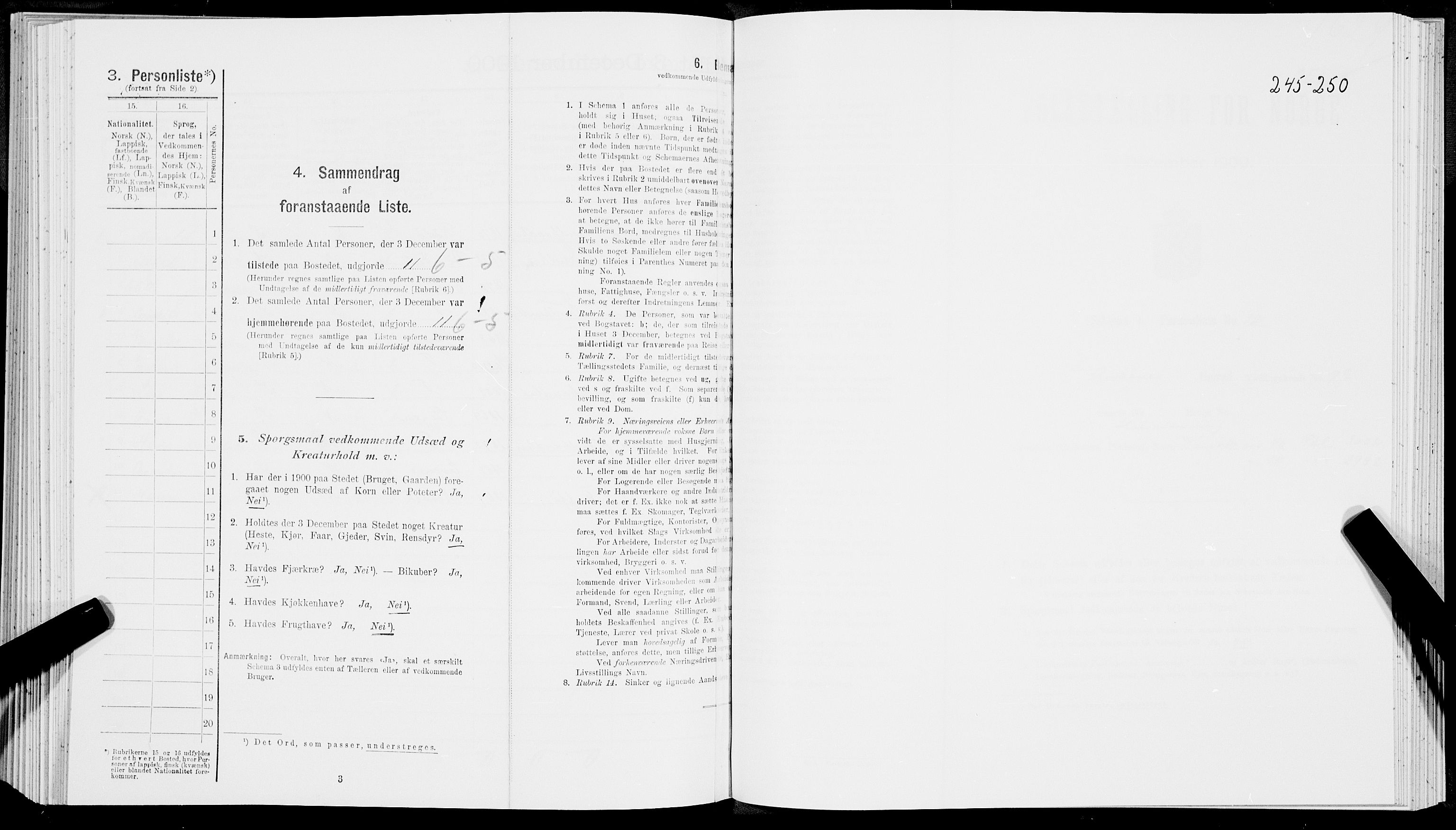 SAT, 1900 census for Ankenes, 1900, p. 531