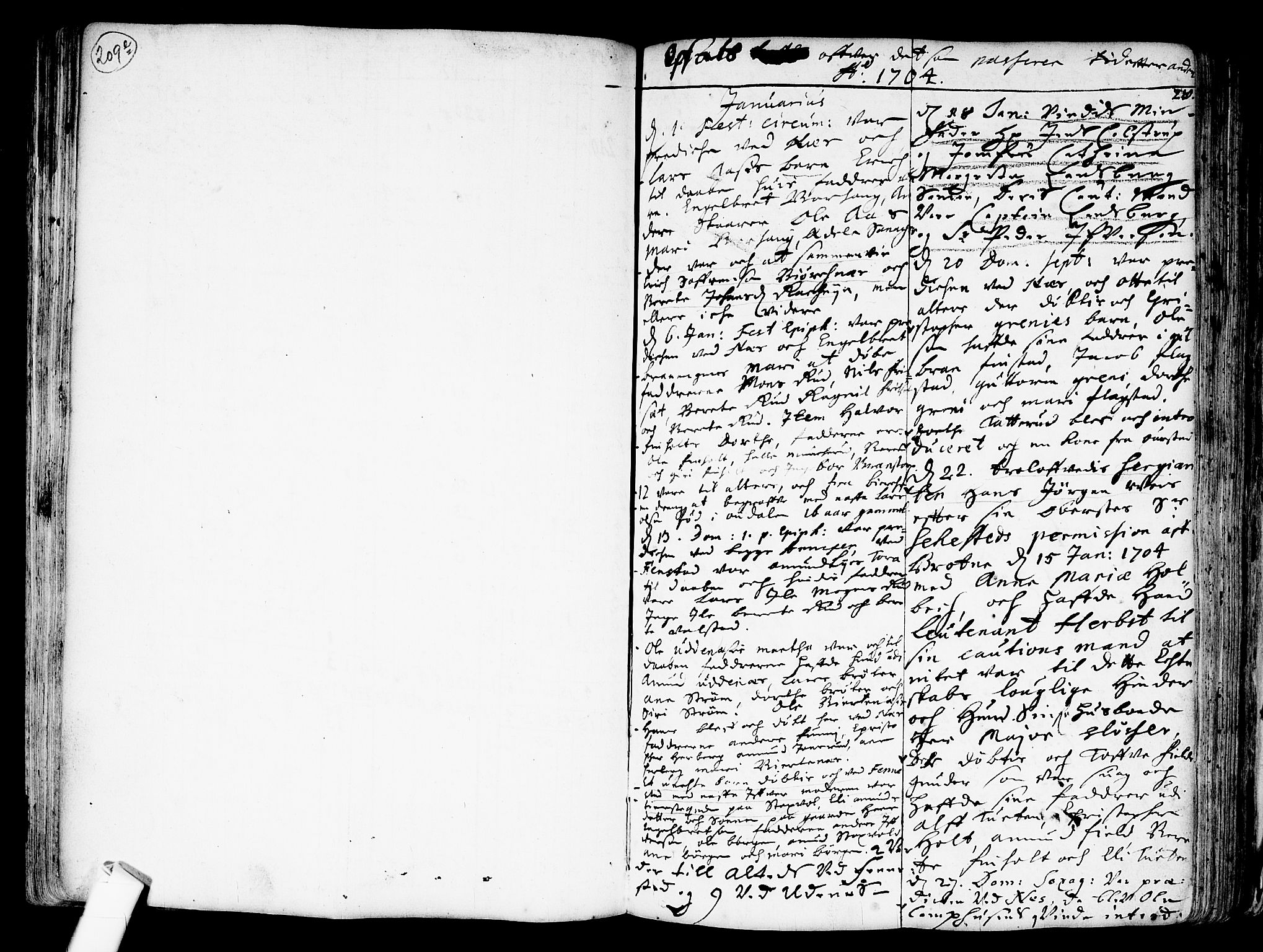 Nes prestekontor Kirkebøker, AV/SAO-A-10410/F/Fa/L0001: Parish register (official) no. I 1, 1689-1716, p. 210