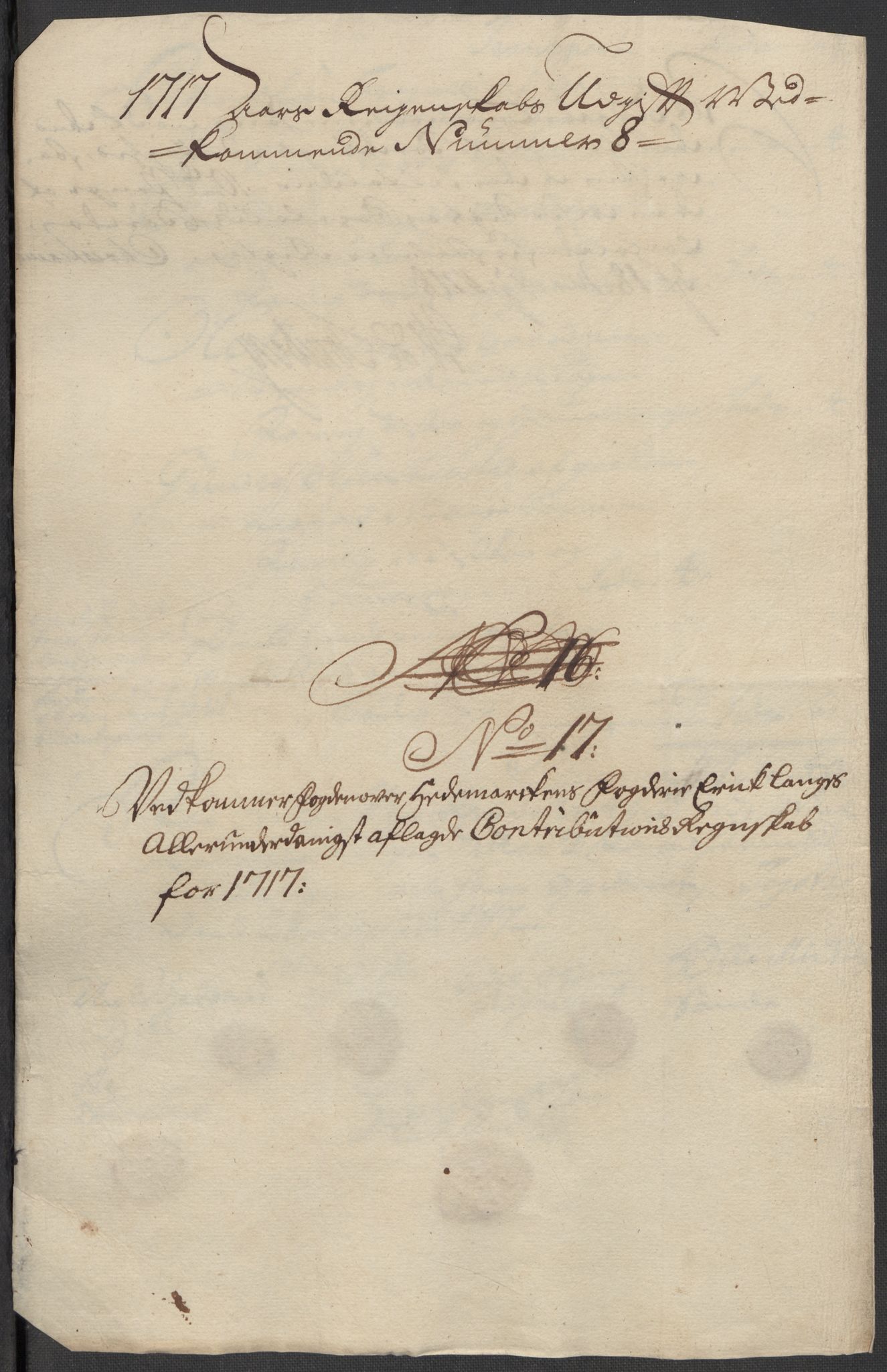 Rentekammeret inntil 1814, Reviderte regnskaper, Fogderegnskap, AV/RA-EA-4092/R16/L1056: Fogderegnskap Hedmark, 1717, p. 327