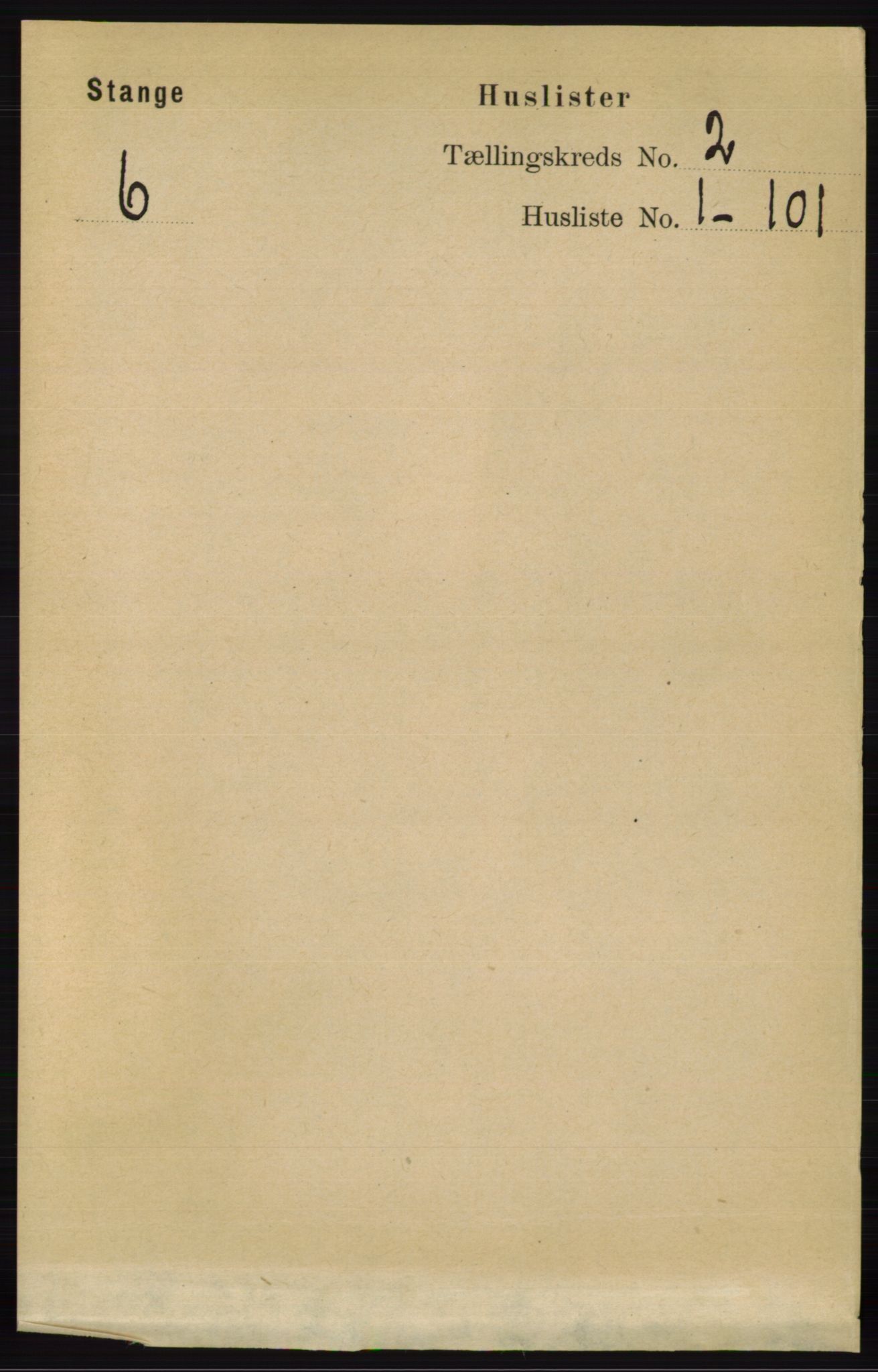 RA, 1891 census for 0417 Stange, 1891, p. 840