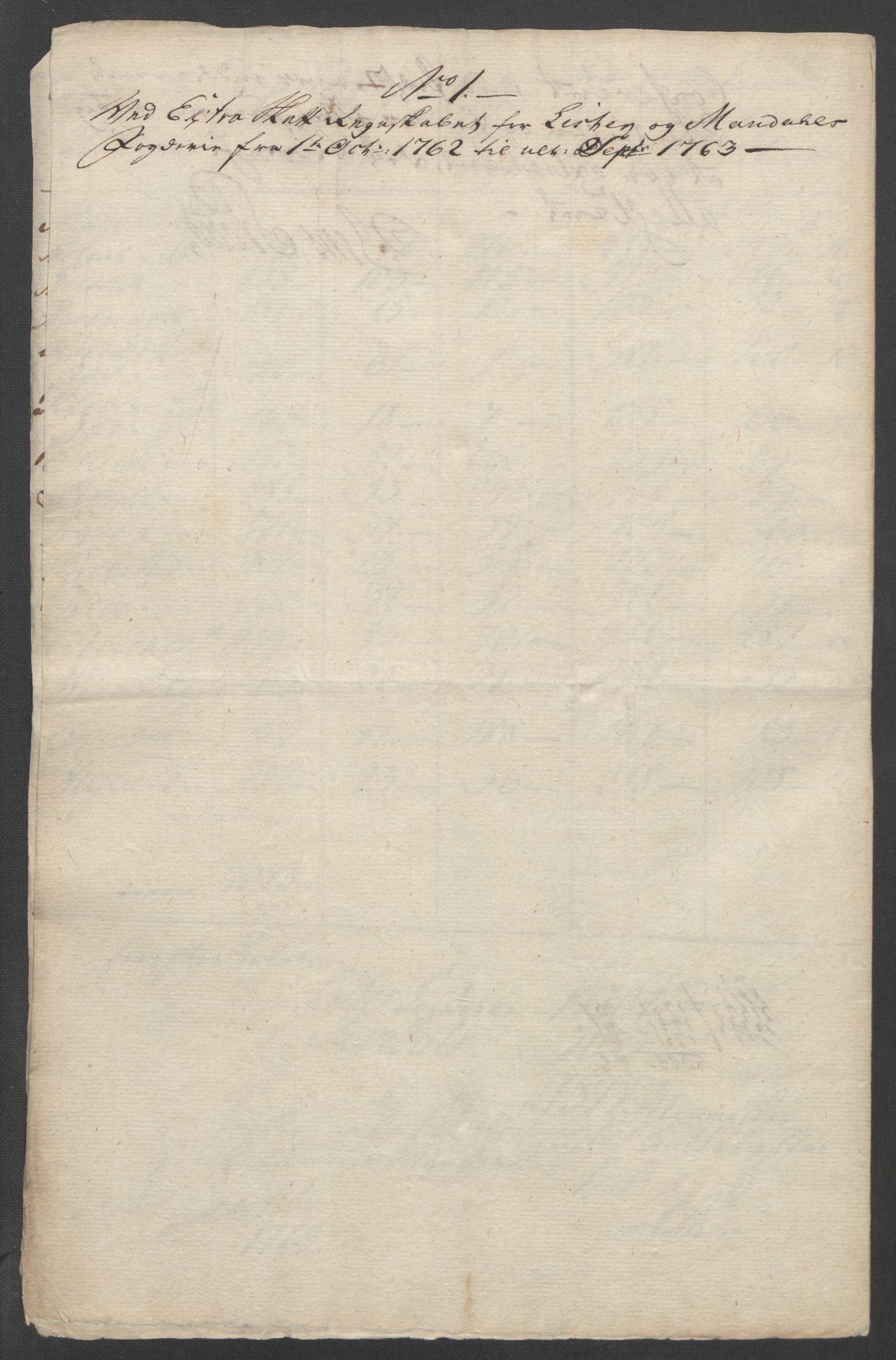 Rentekammeret inntil 1814, Reviderte regnskaper, Fogderegnskap, AV/RA-EA-4092/R45/L2704: Ekstraskatten Lista og Mandal, 1762-1768, p. 20