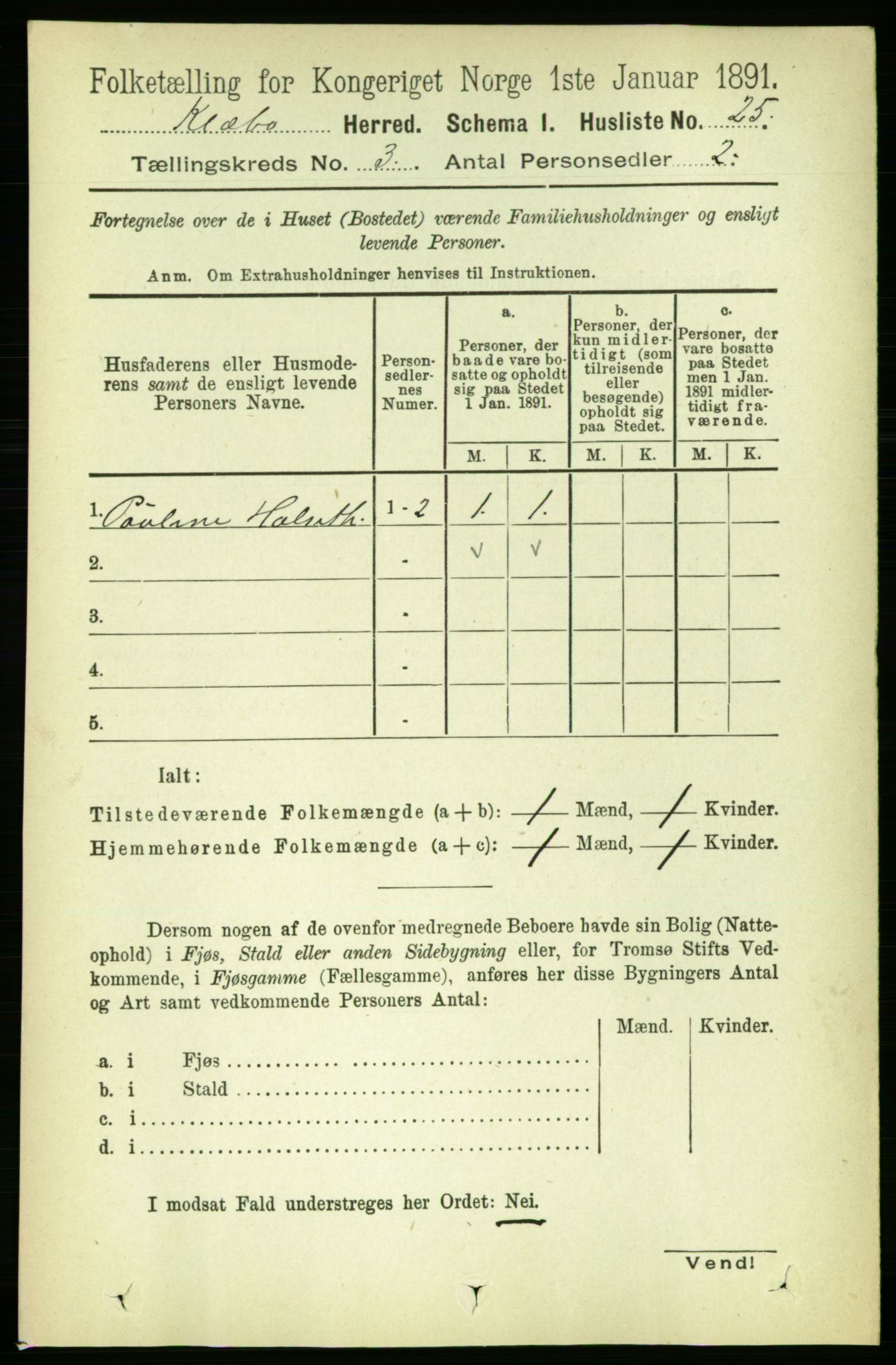 RA, 1891 census for 1662 Klæbu, 1891, p. 362