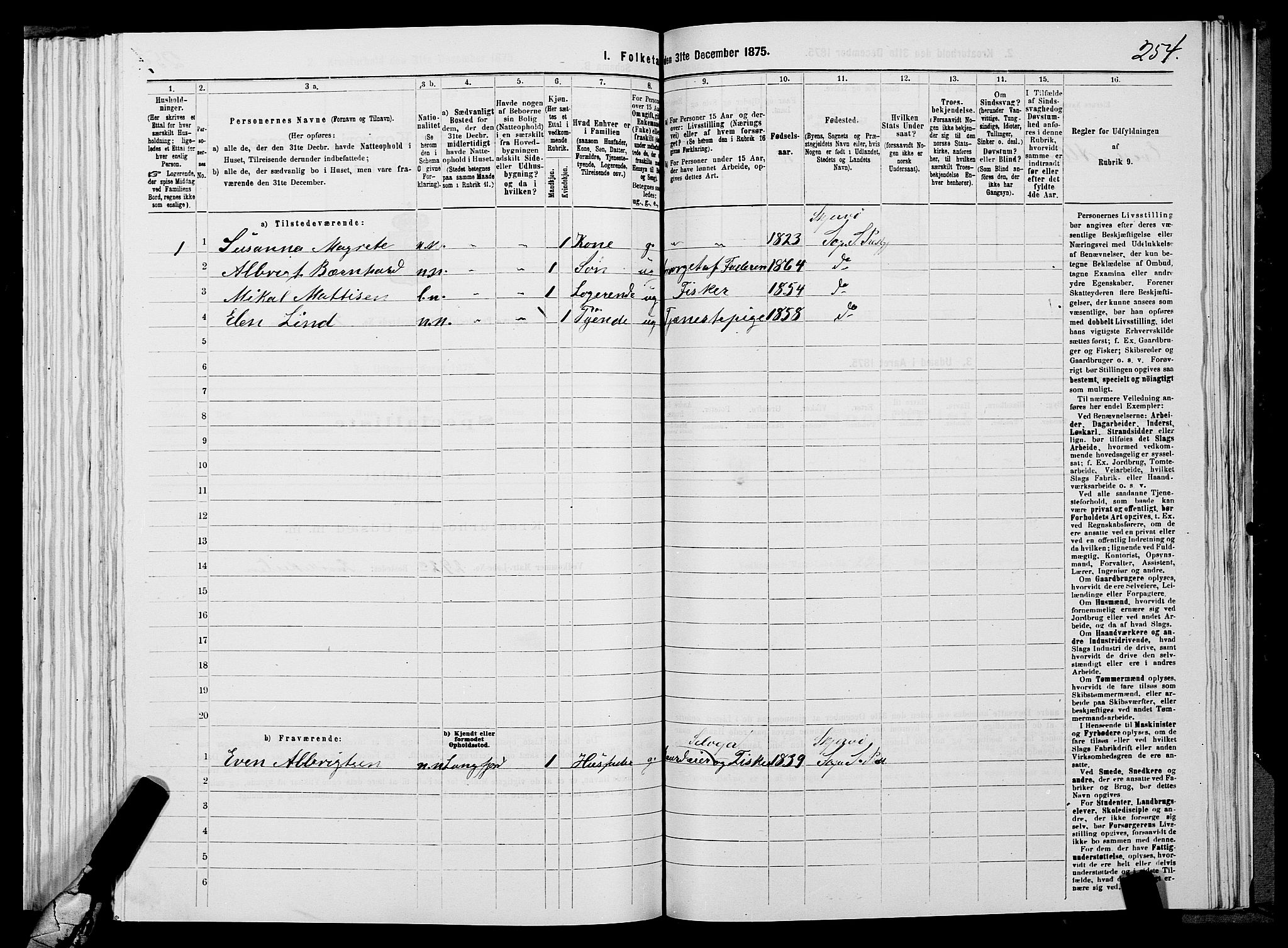 SATØ, 1875 census for 1941P Skjervøy, 1875, p. 6254