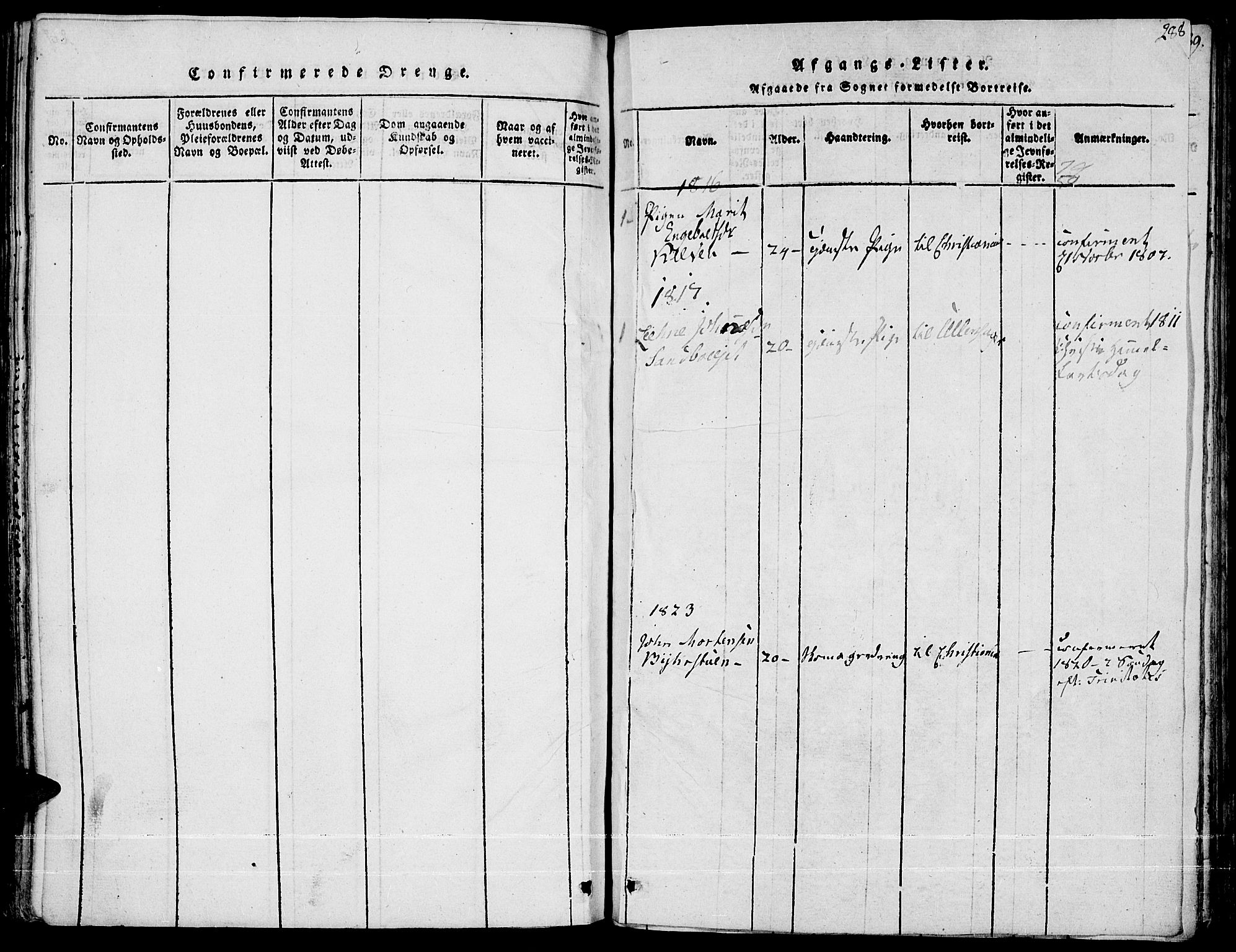 Fron prestekontor, SAH/PREST-078/H/Ha/Haa/L0002: Parish register (official) no. 2, 1816-1827, p. 288