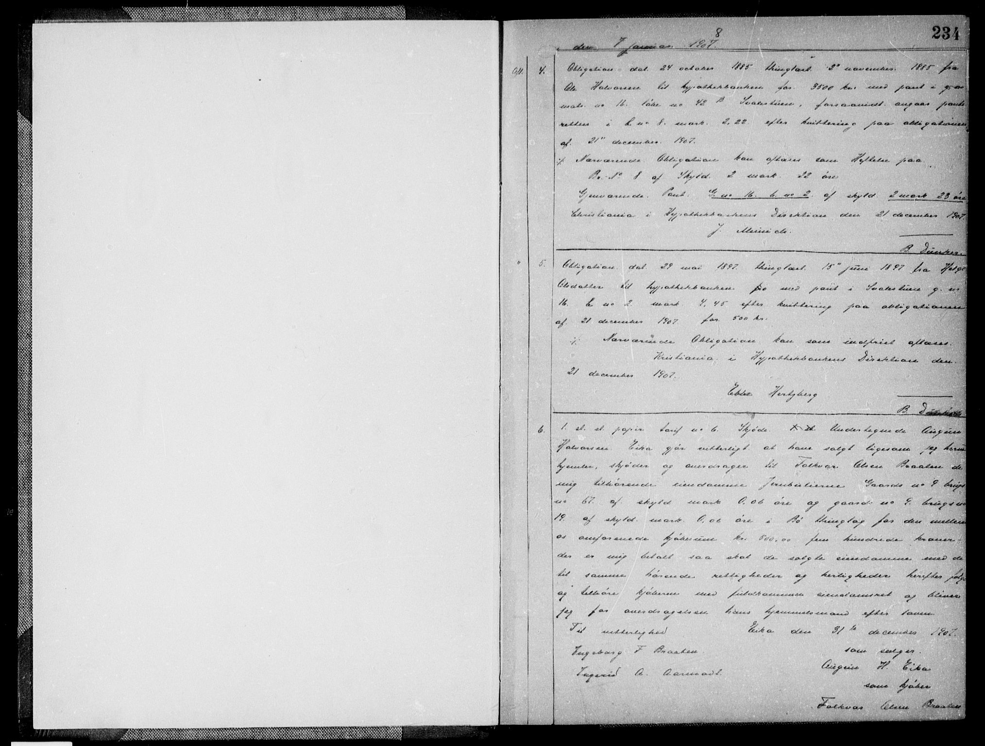 Nedre Telemark sorenskriveri, AV/SAKO-A-135/G/Ga/Gaa/L0014b: Mortgage book no. I 14b, 1908-1908, p. 234