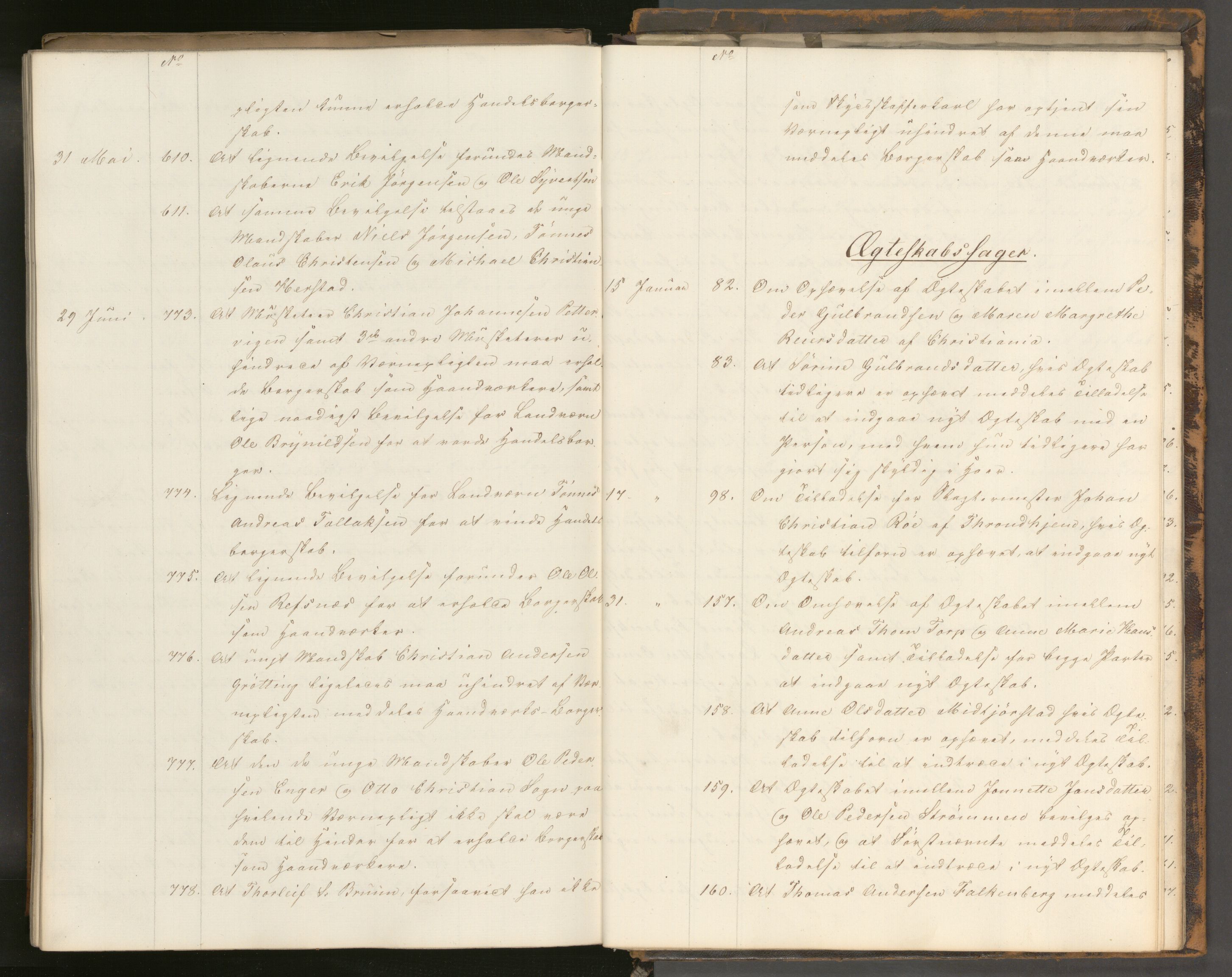 Statsrådssekretariatet, AV/RA-S-1001/A/Ab/L0067: Kgl. res. nr. 1-793, 1. halvår, 1848