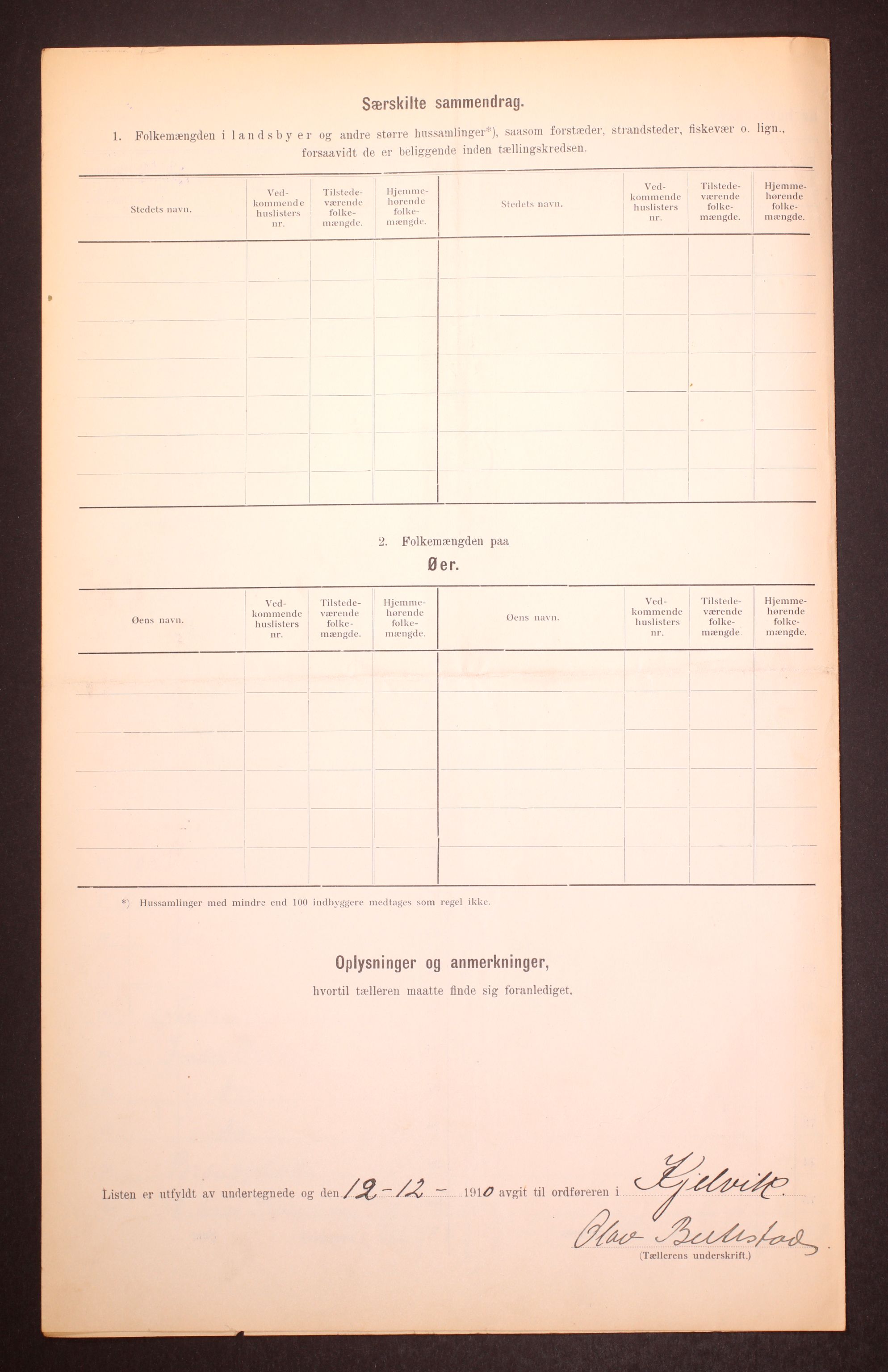RA, 1910 census for Kjelvik, 1910, p. 9