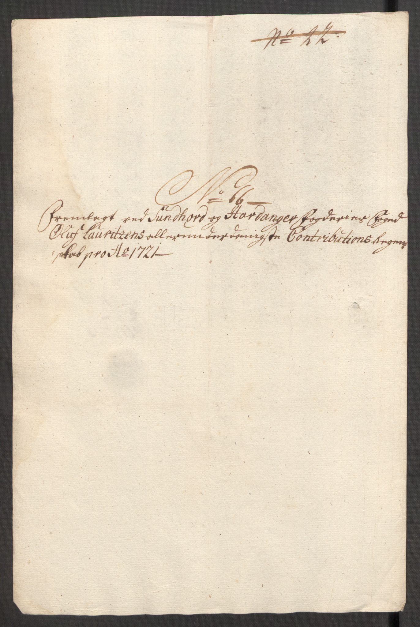 Rentekammeret inntil 1814, Reviderte regnskaper, Fogderegnskap, RA/EA-4092/R48/L3000: Fogderegnskap Sunnhordland og Hardanger, 1721, p. 394