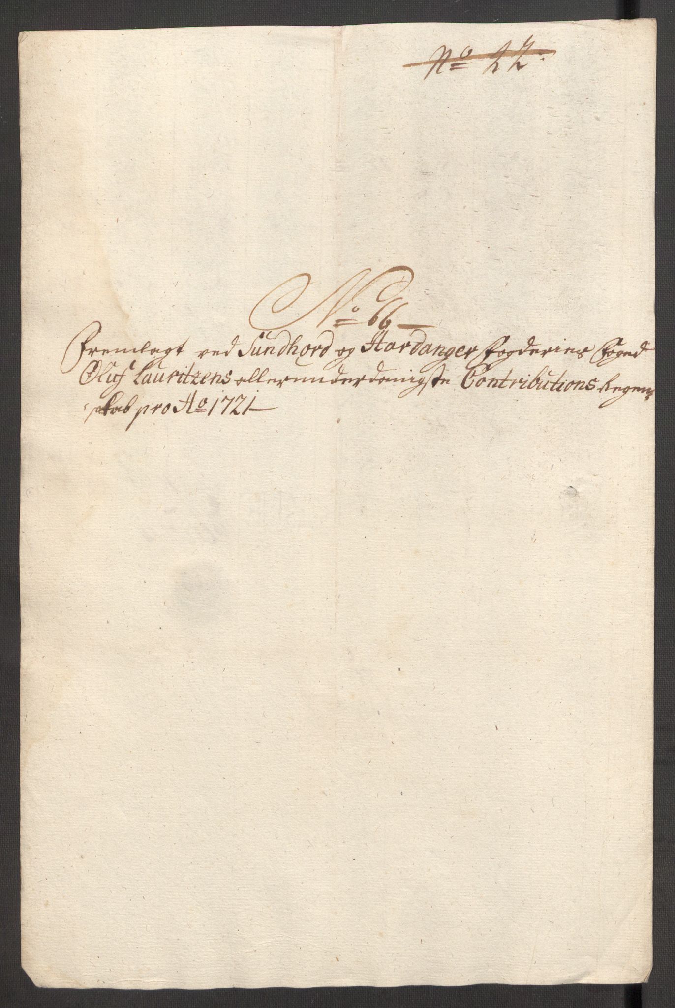 Rentekammeret inntil 1814, Reviderte regnskaper, Fogderegnskap, AV/RA-EA-4092/R48/L3000: Fogderegnskap Sunnhordland og Hardanger, 1721, p. 394