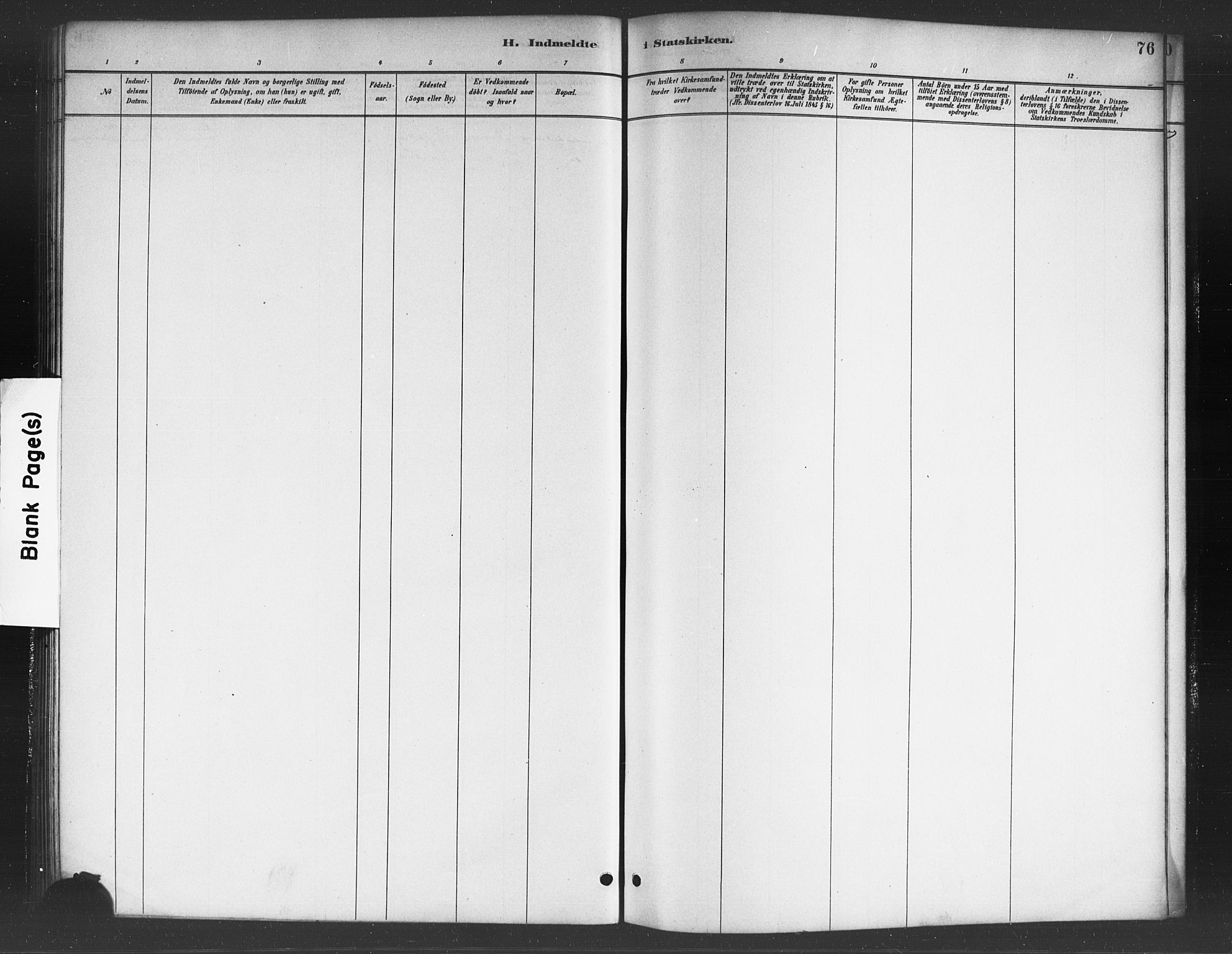 Skjeberg prestekontor Kirkebøker, SAO/A-10923/F/Fc/L0001: Parish register (official) no. III 1, 1886-1897, p. 76