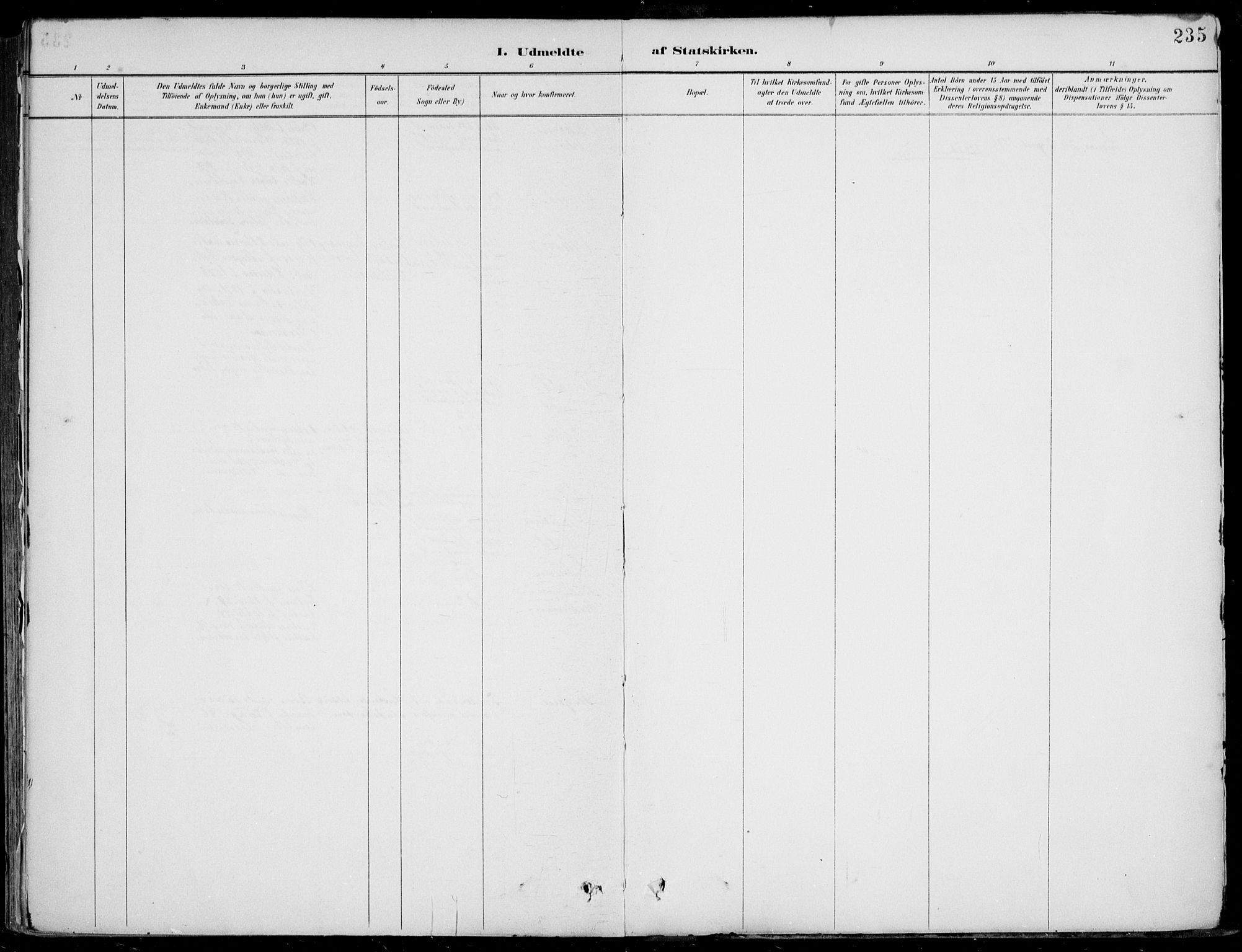 Vik sokneprestembete, AV/SAB-A-81501/H/Haa/Haab/L0002: Parish register (official) no. B  2, 1891-1907, p. 235