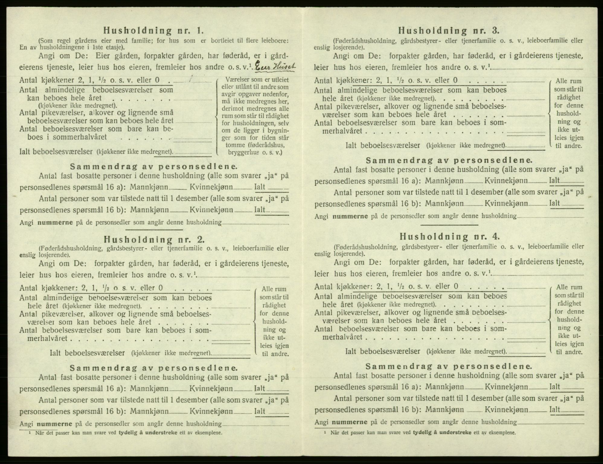 SAB, 1920 census for Fusa, 1920, p. 71