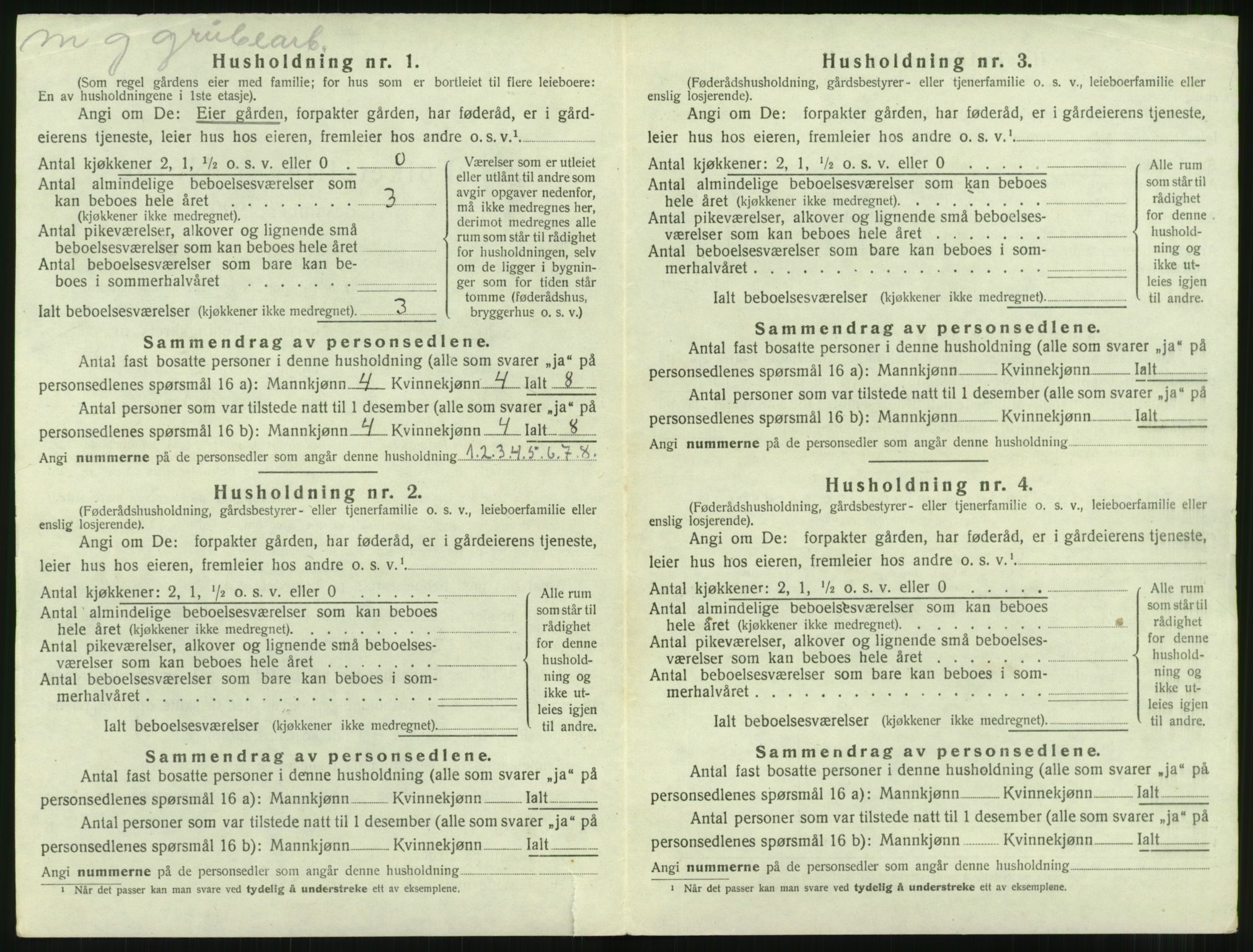 SAT, 1920 census for Nesset, 1920, p. 547