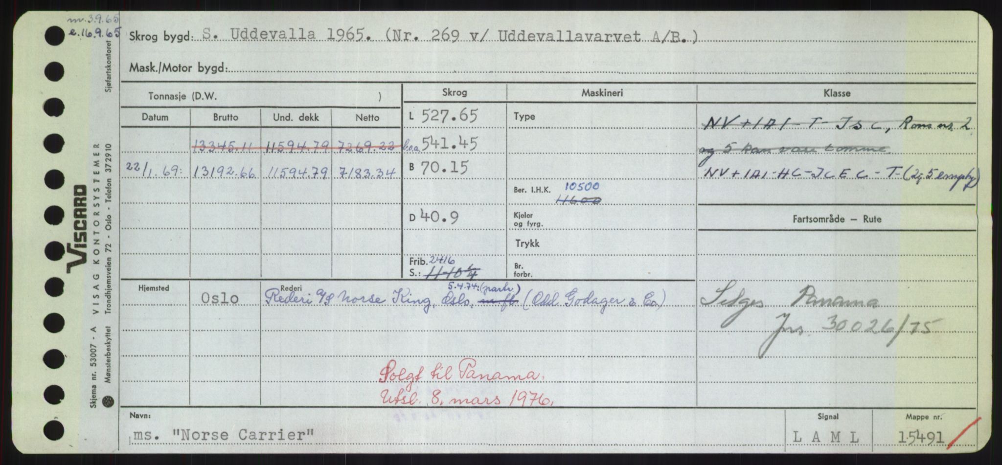 Sjøfartsdirektoratet med forløpere, Skipsmålingen, RA/S-1627/H/Hd/L0027: Fartøy, Norhop-Nør, p. 117