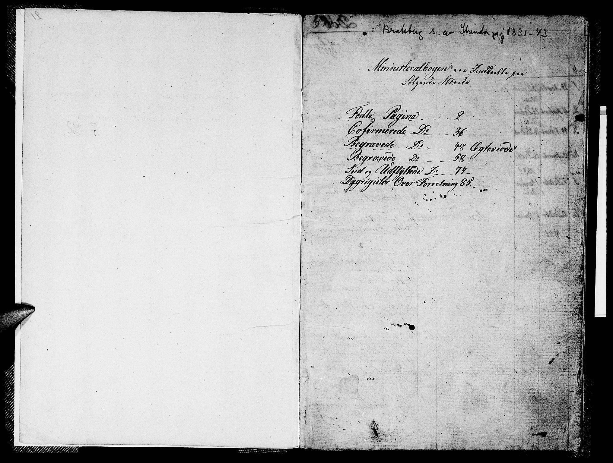 Ministerialprotokoller, klokkerbøker og fødselsregistre - Sør-Trøndelag, SAT/A-1456/608/L0338: Parish register (copy) no. 608C04, 1831-1843