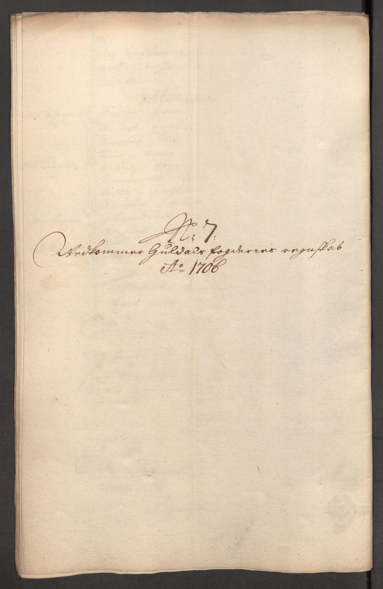 Rentekammeret inntil 1814, Reviderte regnskaper, Fogderegnskap, RA/EA-4092/R60/L3956: Fogderegnskap Orkdal og Gauldal, 1706, p. 308