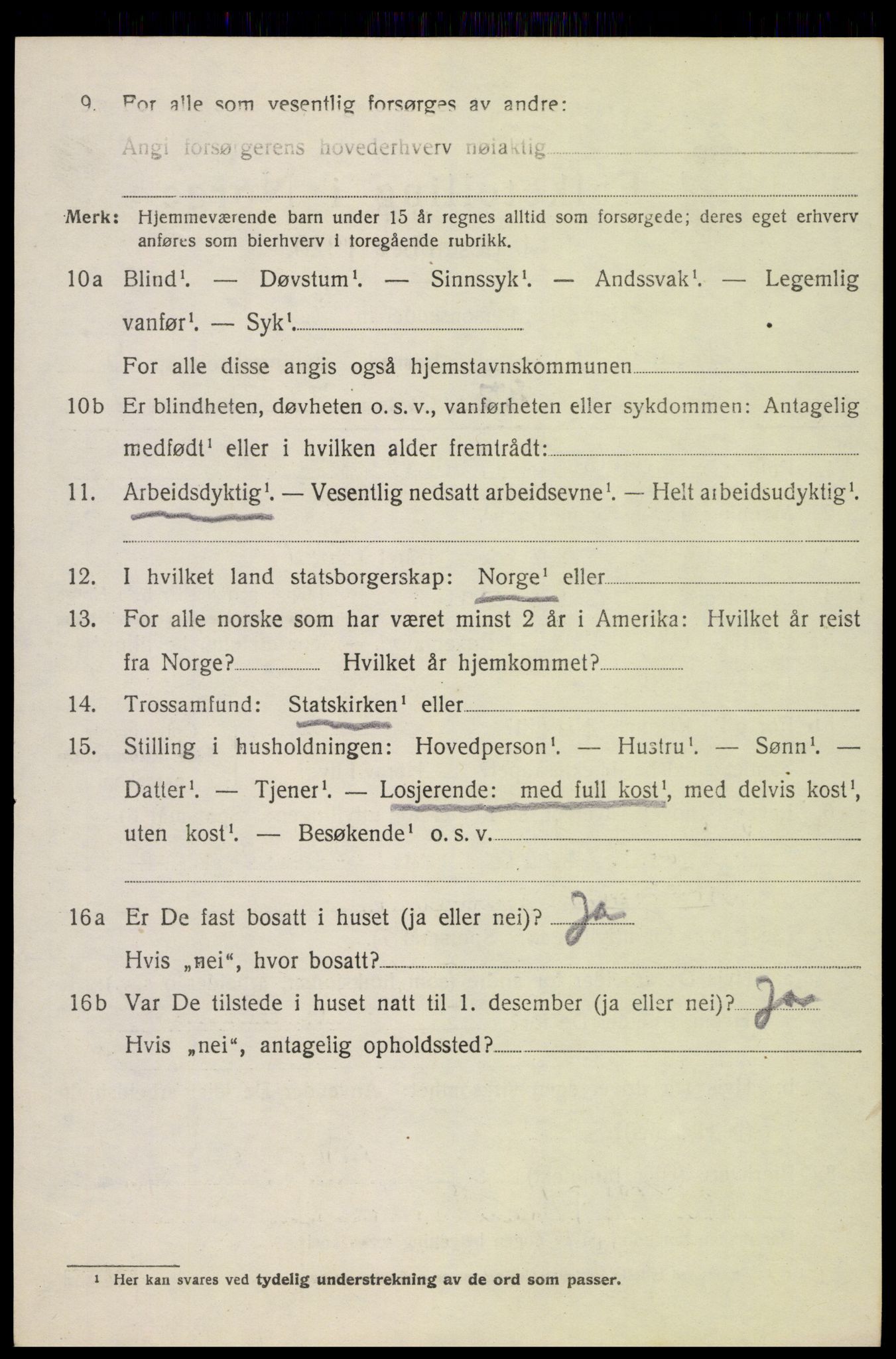 SAH, 1920 census for Østre Toten, 1920, p. 11285