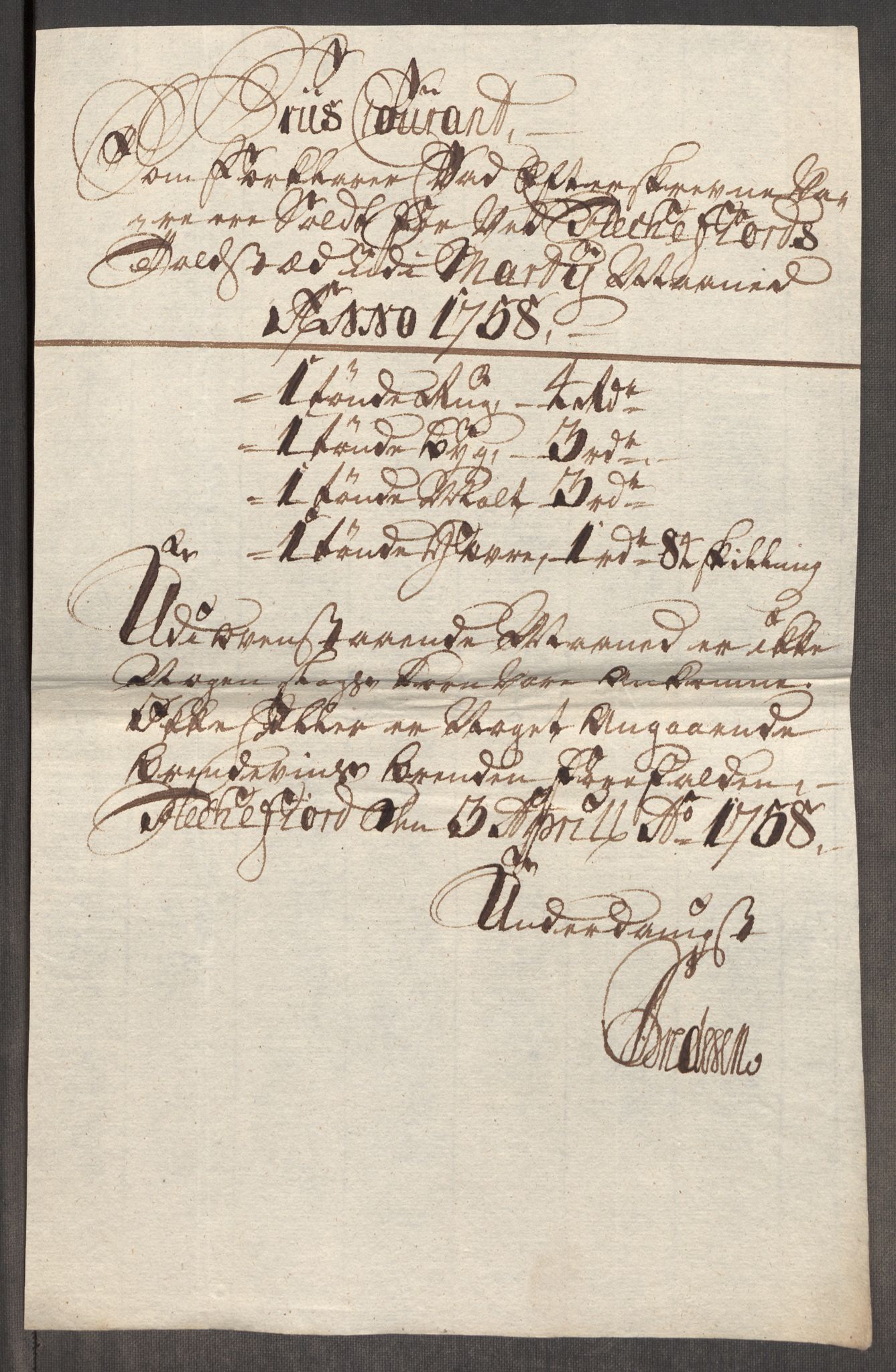Rentekammeret inntil 1814, Realistisk ordnet avdeling, RA/EA-4070/Oe/L0006: [Ø1]: Priskuranter, 1758-1760, p. 298
