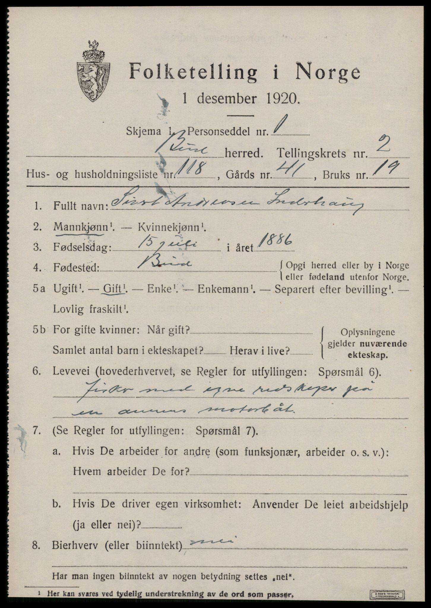 SAT, 1920 census for Bud, 1920, p. 2390