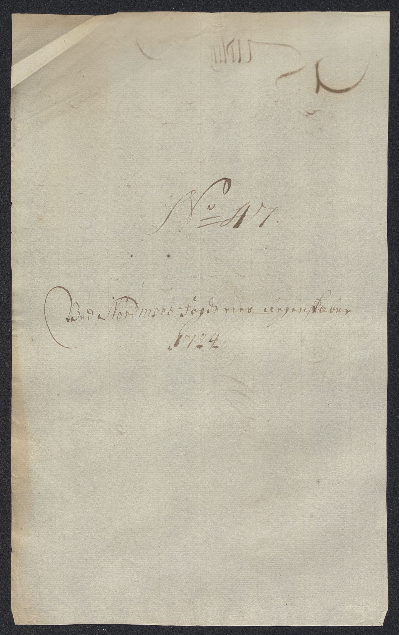 Rentekammeret inntil 1814, Reviderte regnskaper, Fogderegnskap, RA/EA-4092/R56/L3757: Fogderegnskap Nordmøre, 1724, p. 299