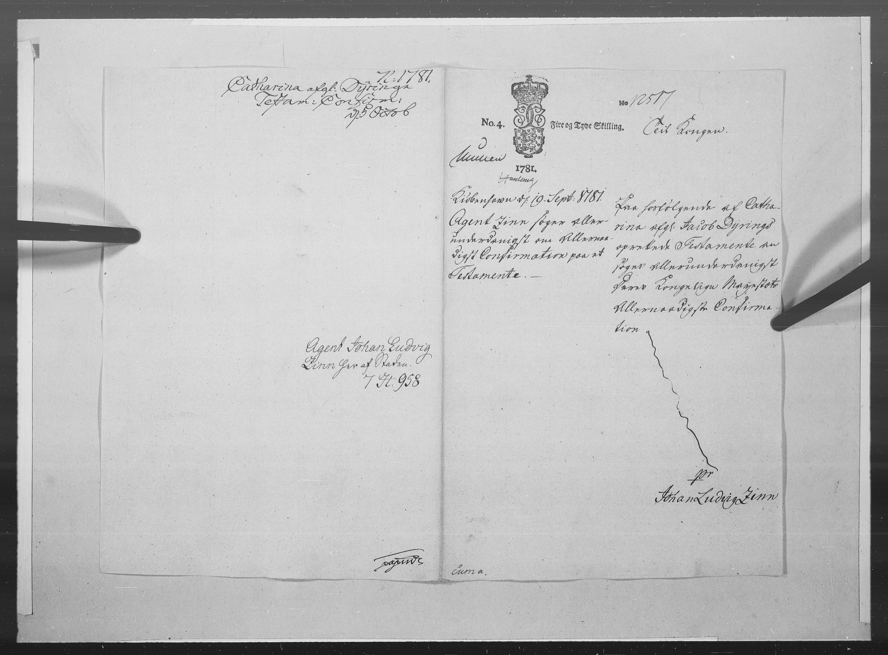 Danske Kanselli 1572-1799, AV/RA-EA-3023/F/Fc/Fcc/Fcca/L0240: Norske innlegg 1572-1799, 1781, p. 7