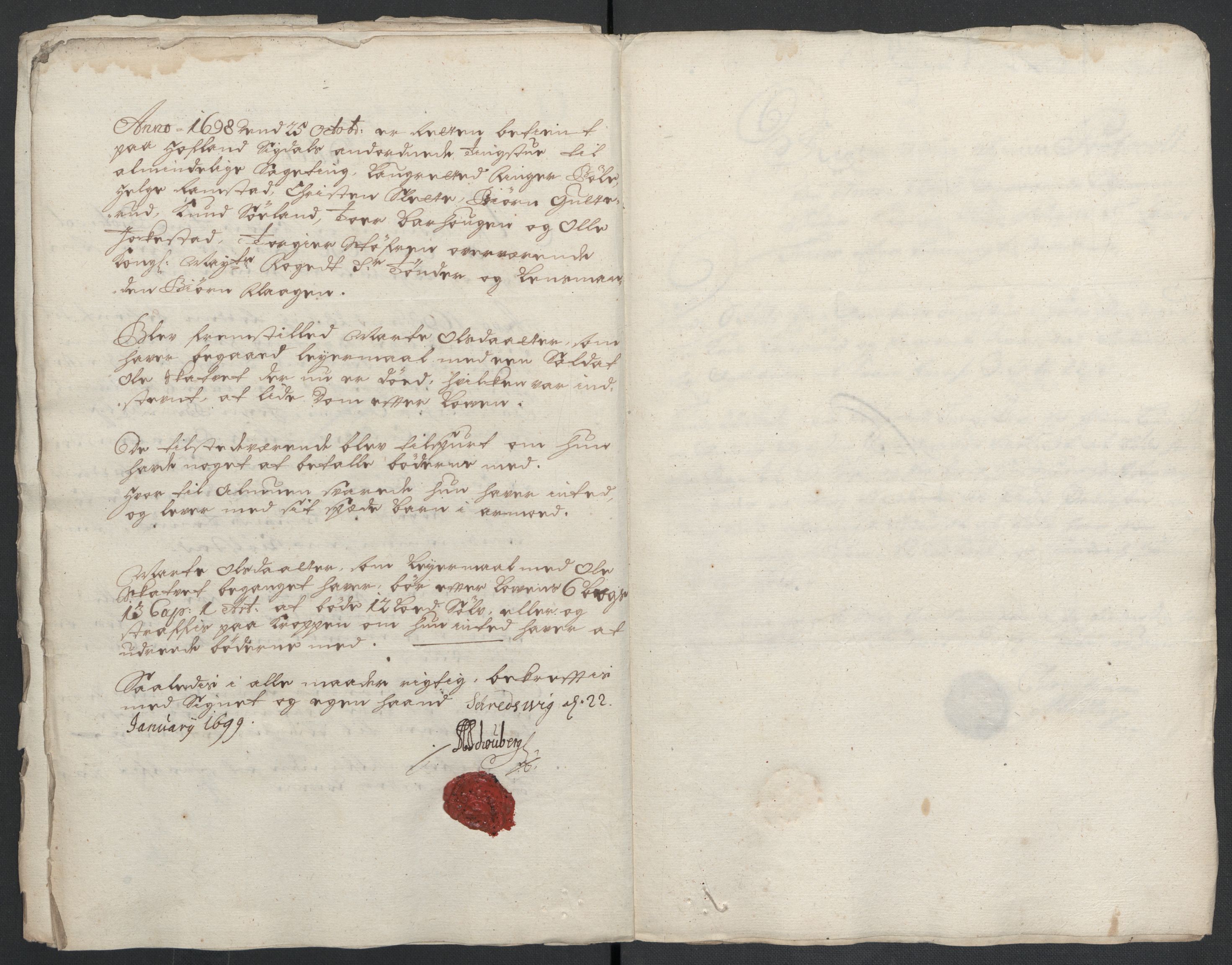 Rentekammeret inntil 1814, Reviderte regnskaper, Fogderegnskap, AV/RA-EA-4092/R22/L1455: Fogderegnskap Ringerike, Hallingdal og Buskerud, 1698, p. 229